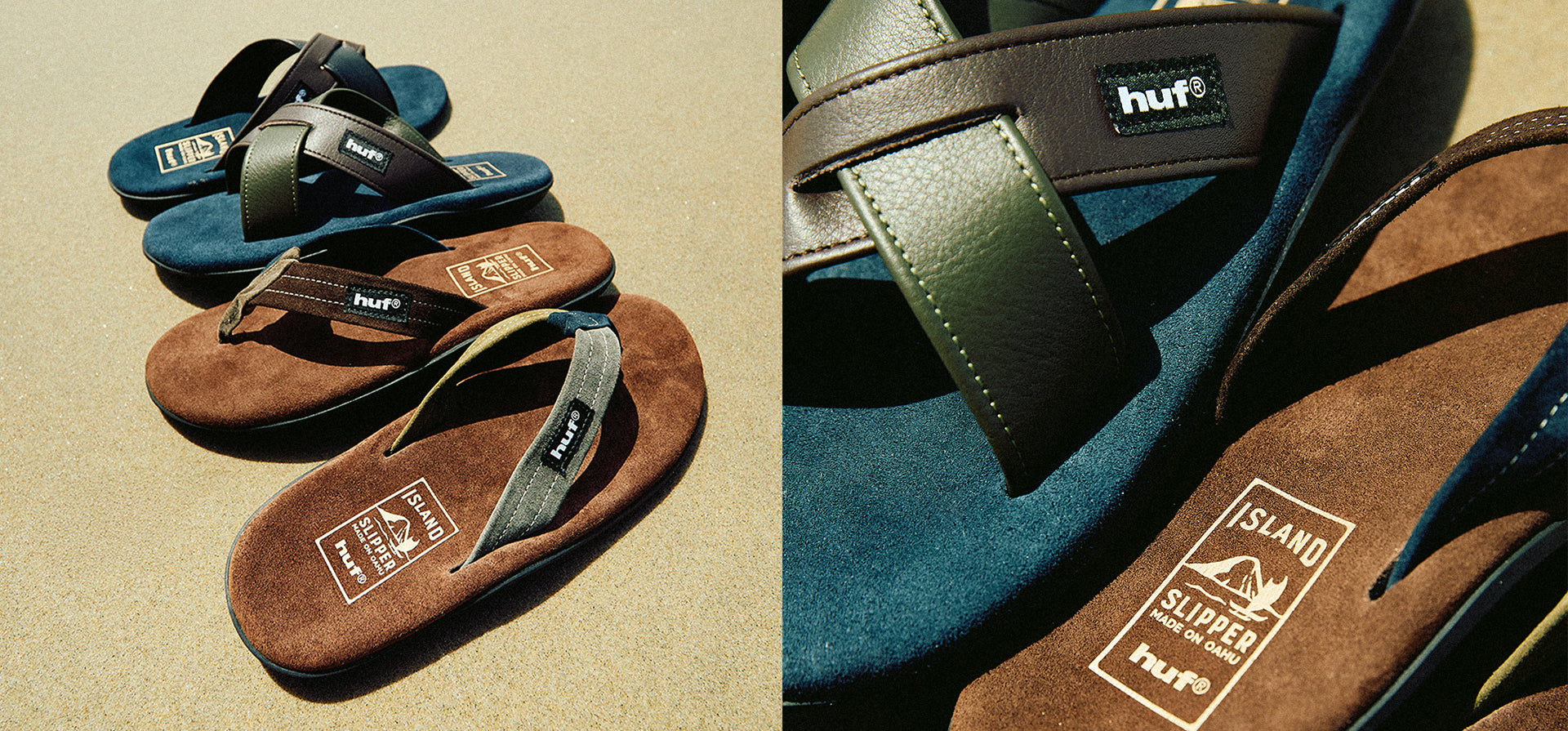 HUF X ISLAND SLIPPER