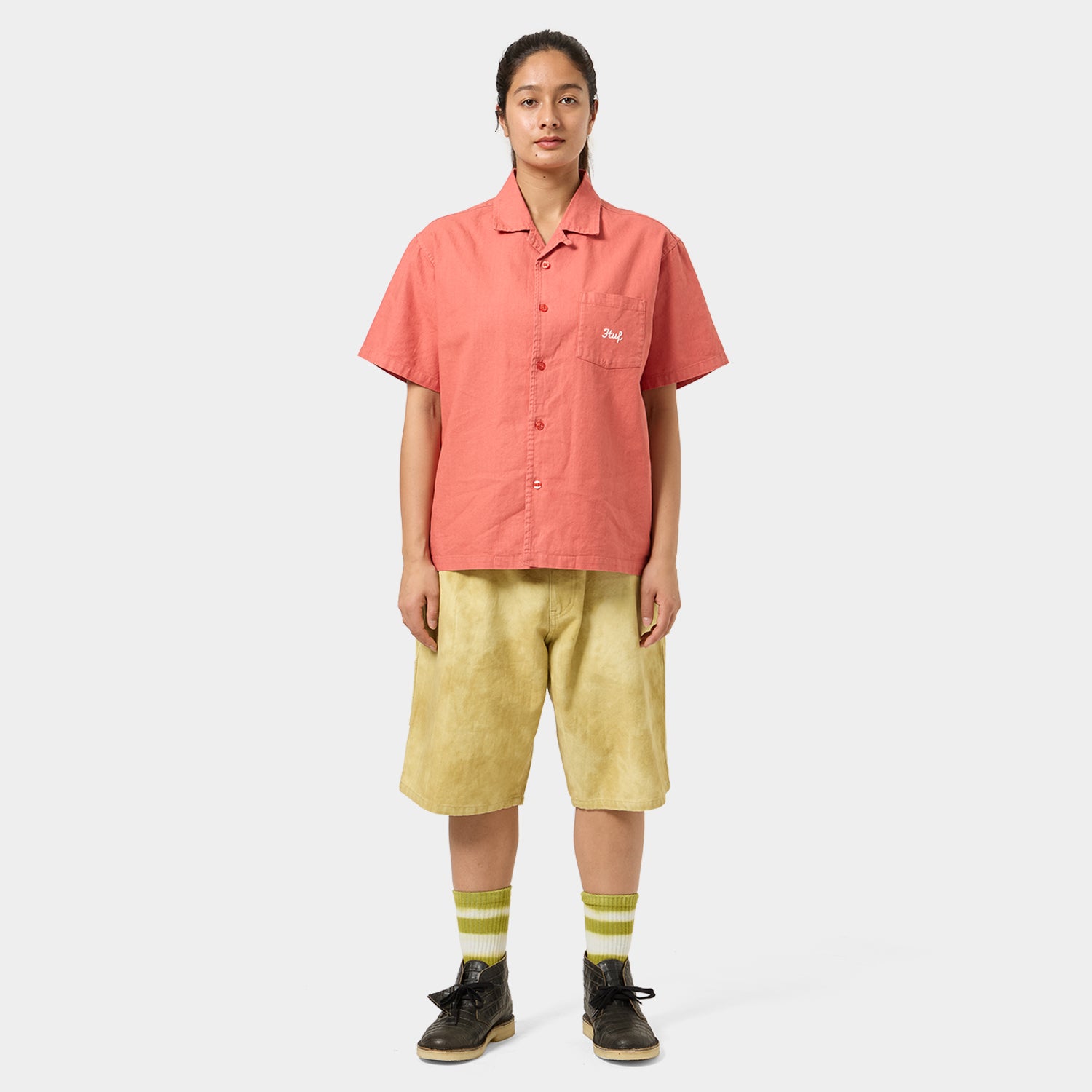 HUF (ハフ) Worldwide JP /SHORTS(ショーツ)/ HUF GARDEN CENTER PIGMENT DYED WORK SHORT商品 / BLUE