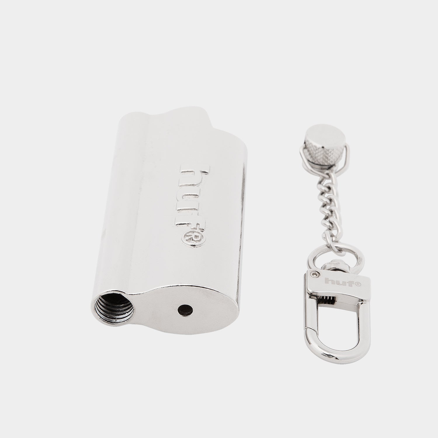 HUF (ハフ) Worldwide JP /()/ BURNER LIGHTER SLEEVE KEYCHAIN商品 / SILVER