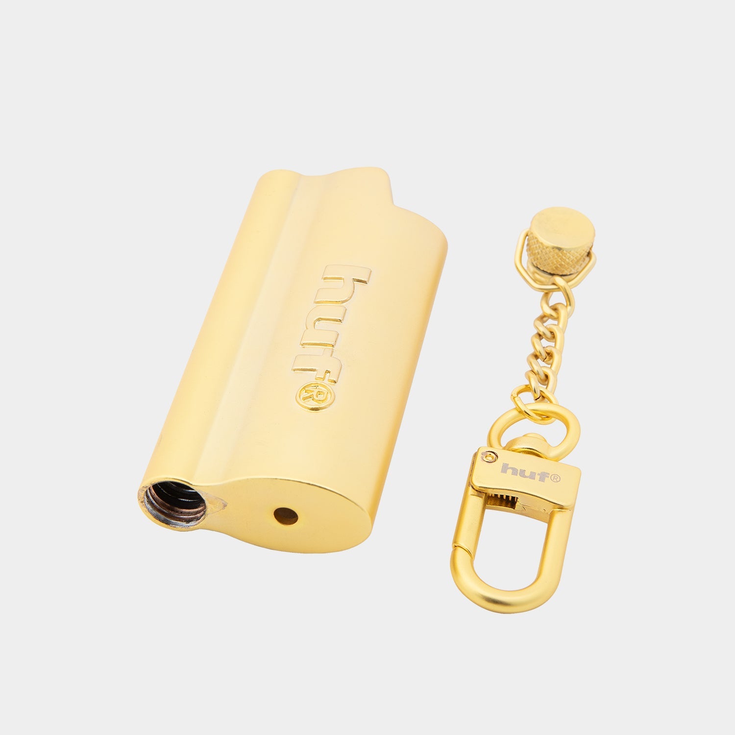 HUF (ハフ) Worldwide JP /()/ BURNER LIGHTER SLEEVE KEYCHAIN商品 / SILVER