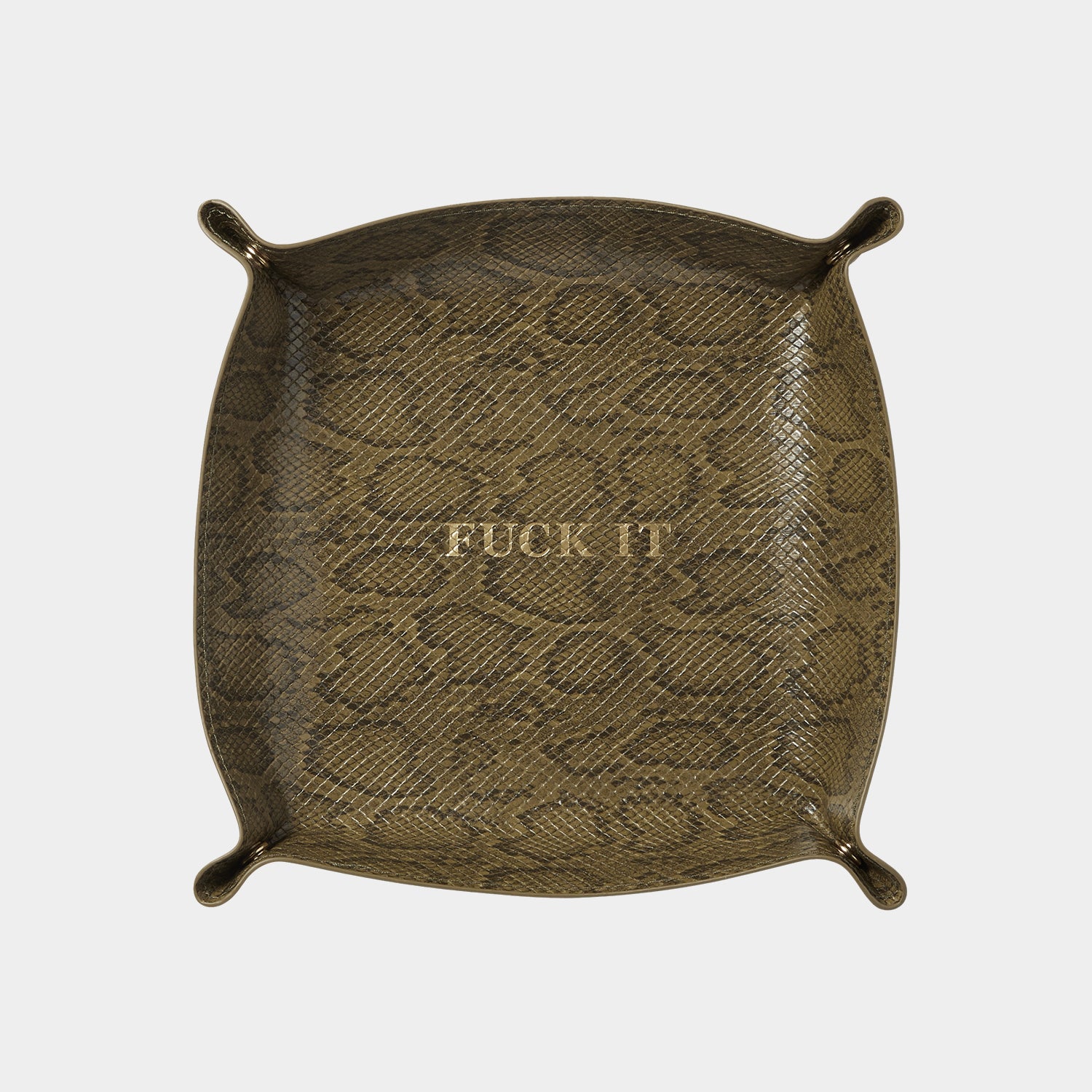 HUF (ハフ) Worldwide JP /OTHERS(その他アクセサリー)/ FUCK IT SNAKESKIN CATCHALL商品 / GREEN