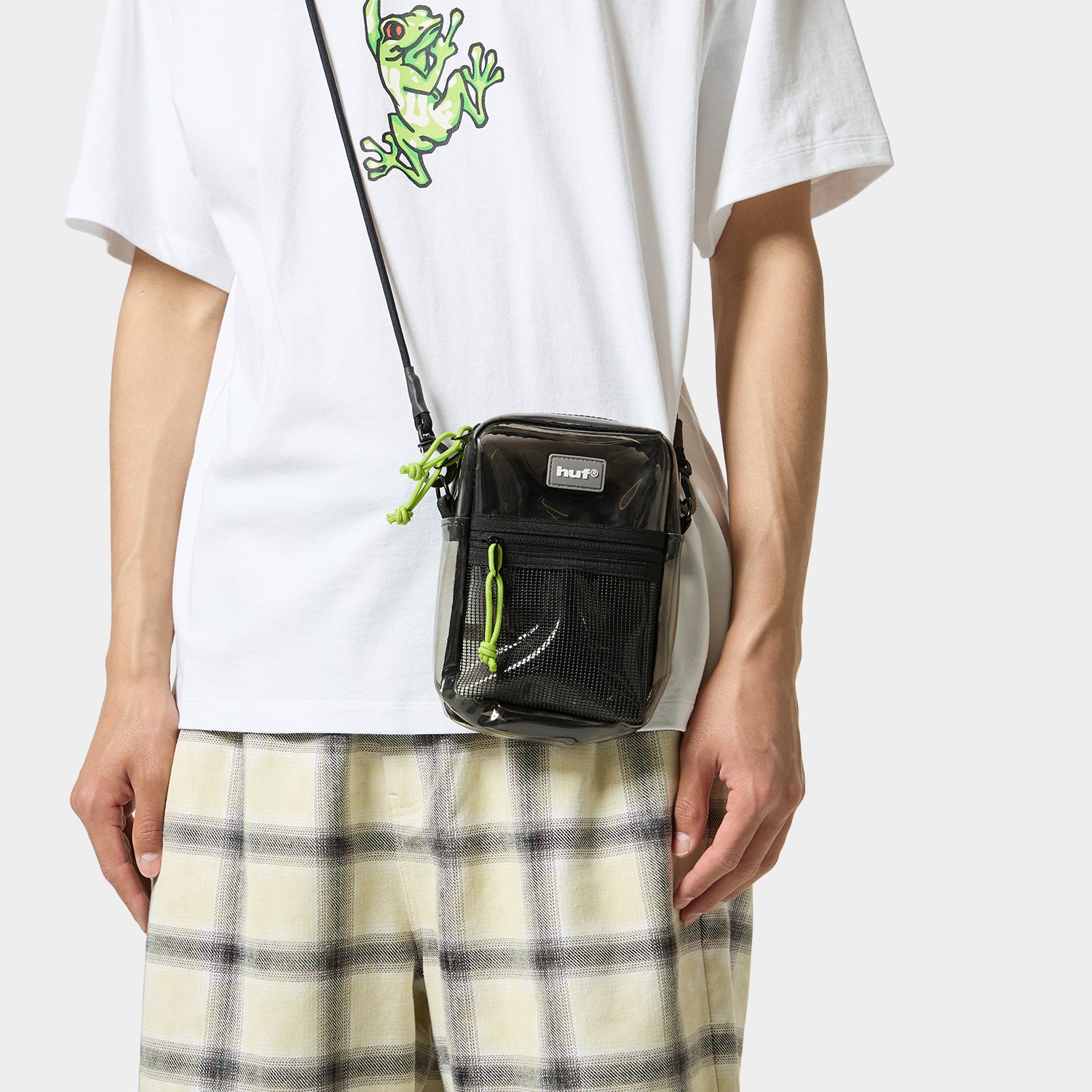 HUF (ハフ) Worldwide JP /BAGS(バッグ)/ MERCER TRANSPARENT SIDE BAG商品 / ORANGE