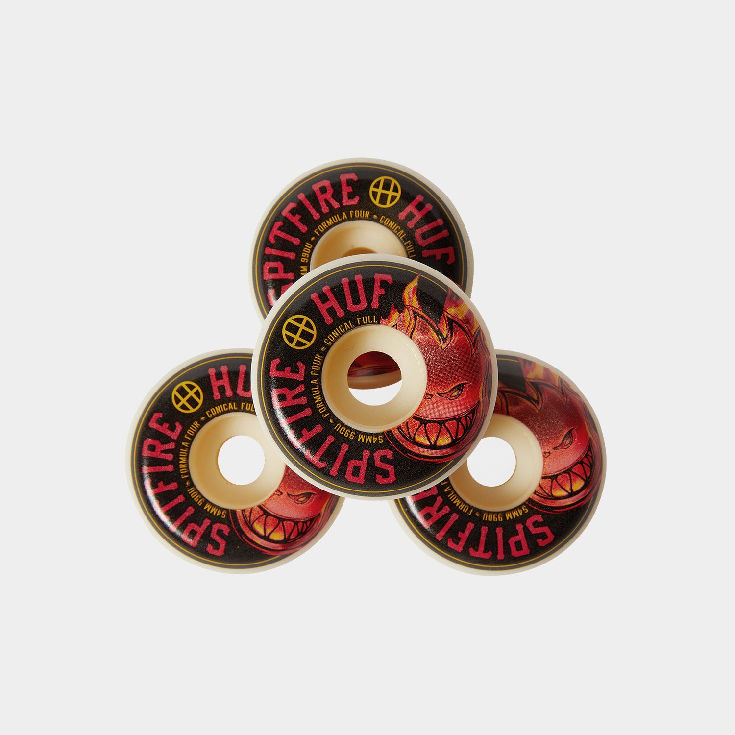 HUF (ハフ) Worldwide JP /OTHERS(その他アクセサリー)/ huf X SPITFIRE 54MM CONICAL SKATE WHEELS商品 / NATURAL