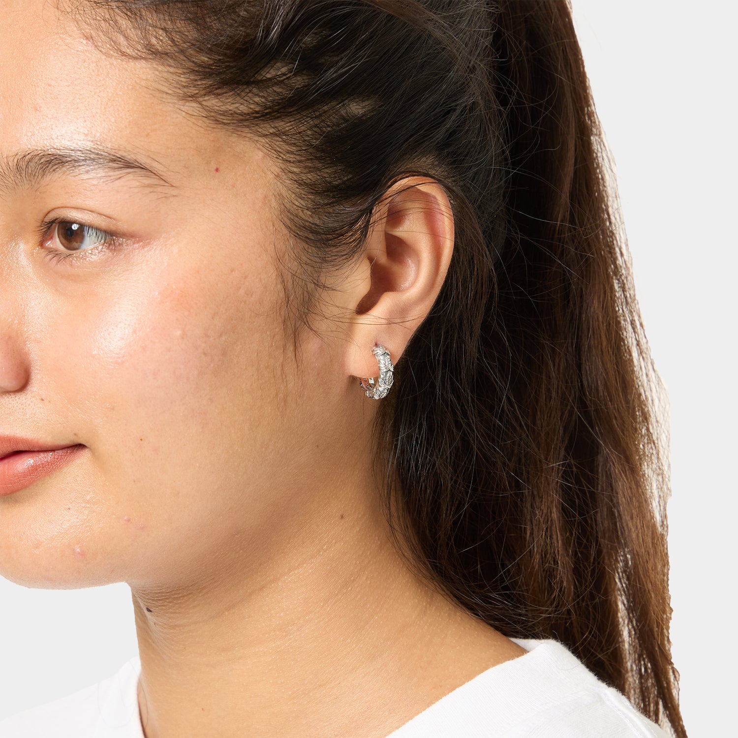 HUF (ハフ) Worldwide JP /JEWELRY(ジュエリー)/ PLANTLIFE HOOP PIERCE商品 / SILVER