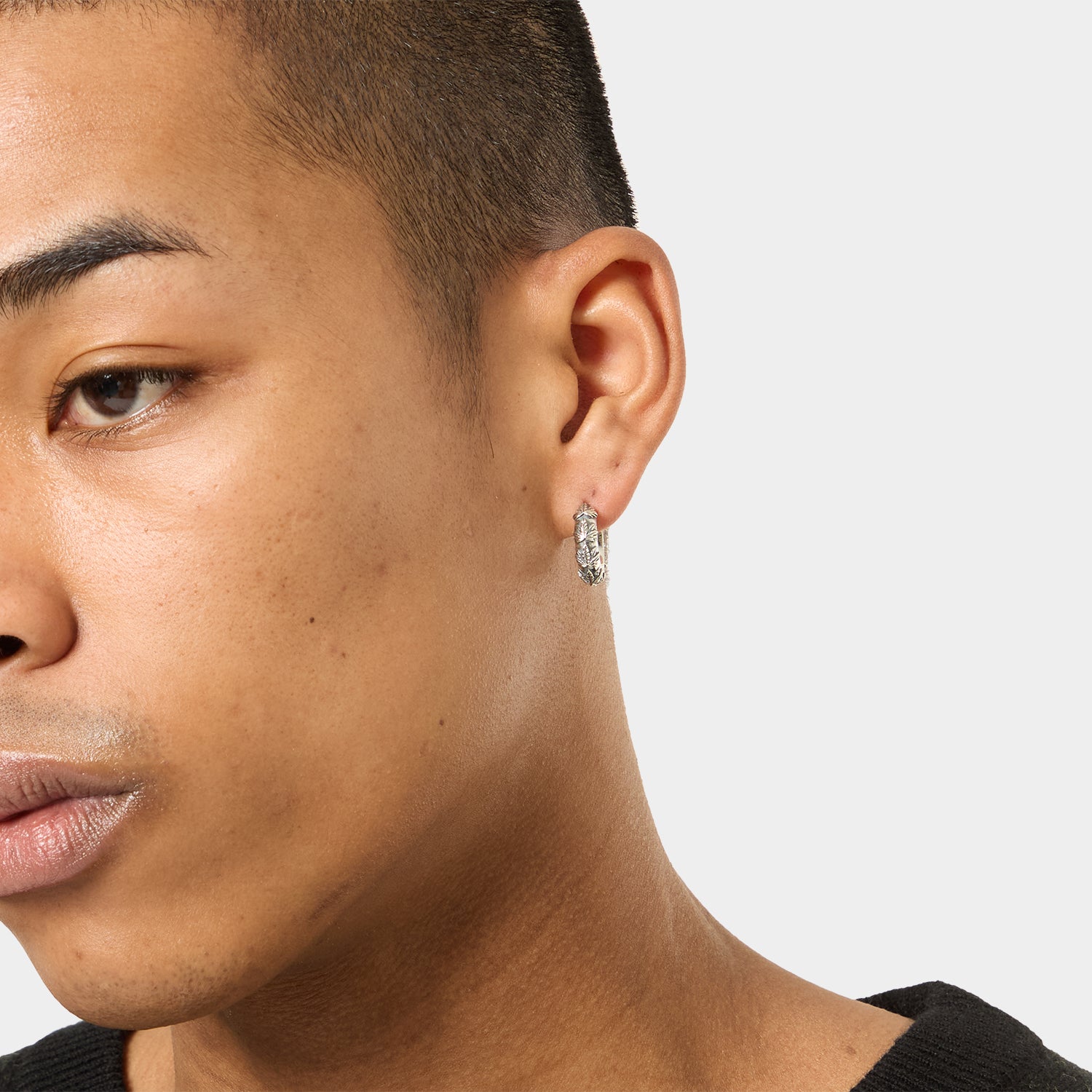 HUF (ハフ) Worldwide JP /JEWELRY(ジュエリー)/ PLANTLIFE HOOP PIERCE商品 / SILVER