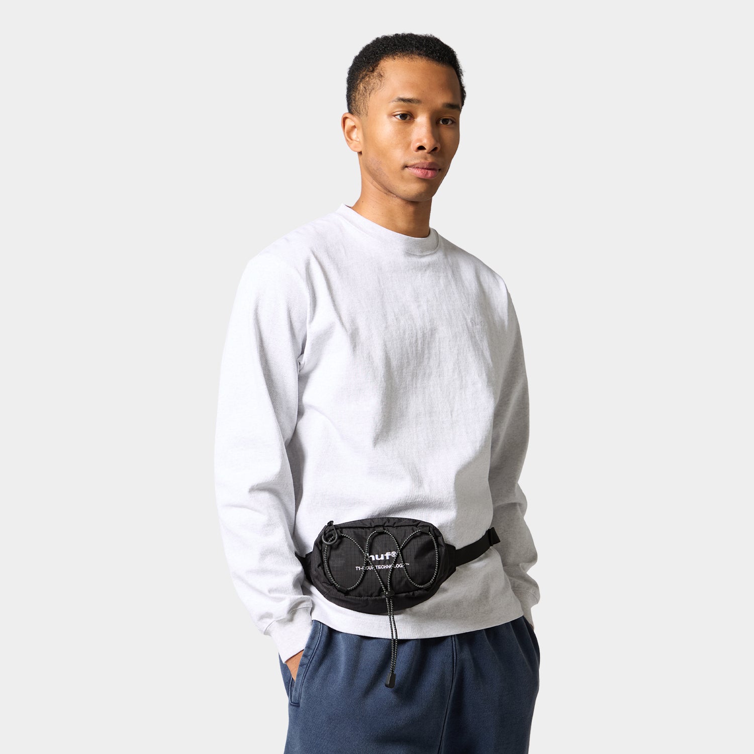 HUF (ハフ) Worldwide JP /BAGS(バッグ)/ HUF®eightynine LOGO FANNY PACK商品 / BLACK