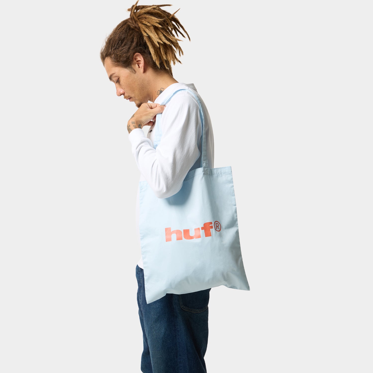 HUF (ハフ) Worldwide JP /BAGS(バッグ)/ HUF eightynine COLOR TOTE BAG商品 / PASTEL BLUE