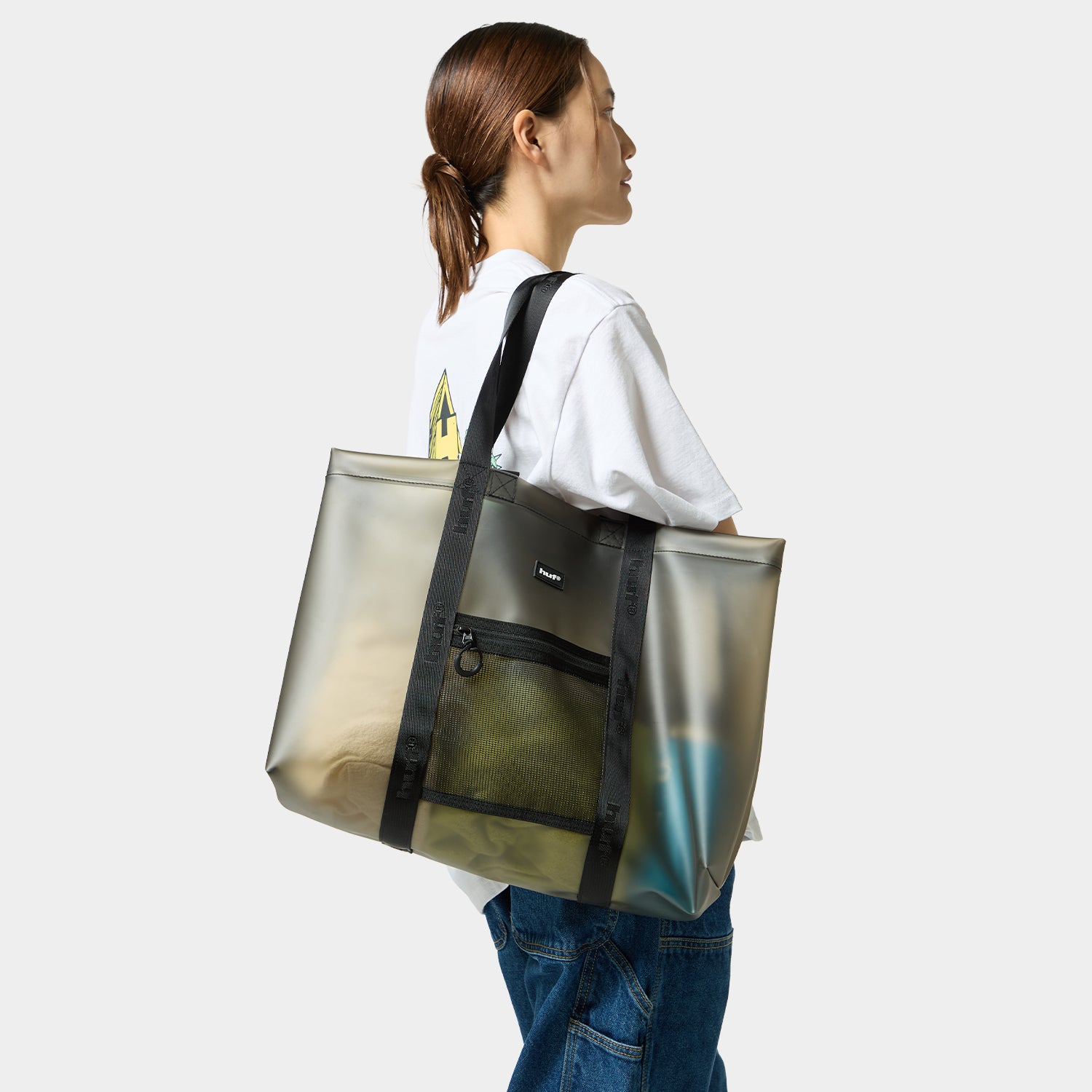 HUF (ハフ) Worldwide JP /BAGS(バッグ)/ MERCER TRANSPARENT 2WAY TOTE商品 / BLACK