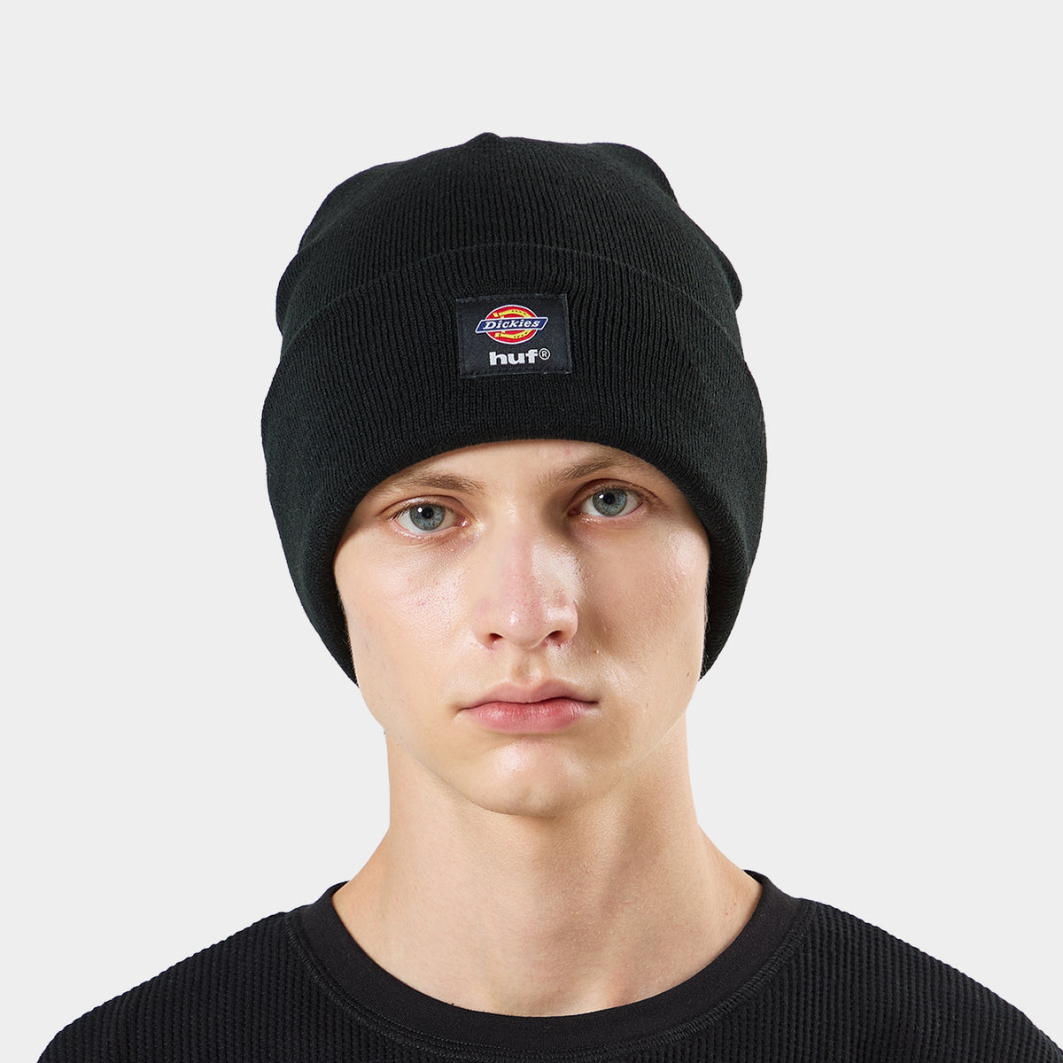 HUF (ハフ) Worldwide JP /HATS & BEANIES(ハット&ビーニー)/ huf® x Dickies® KNIT BEANIE商品 / BLACK