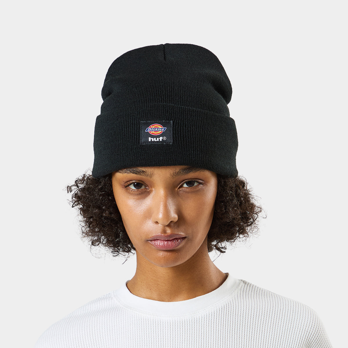 HUF (ハフ) Worldwide JP /HATS & BEANIES(ハット&ビーニー)/ huf® x Dickies® KNIT BEANIE商品 / BLACK