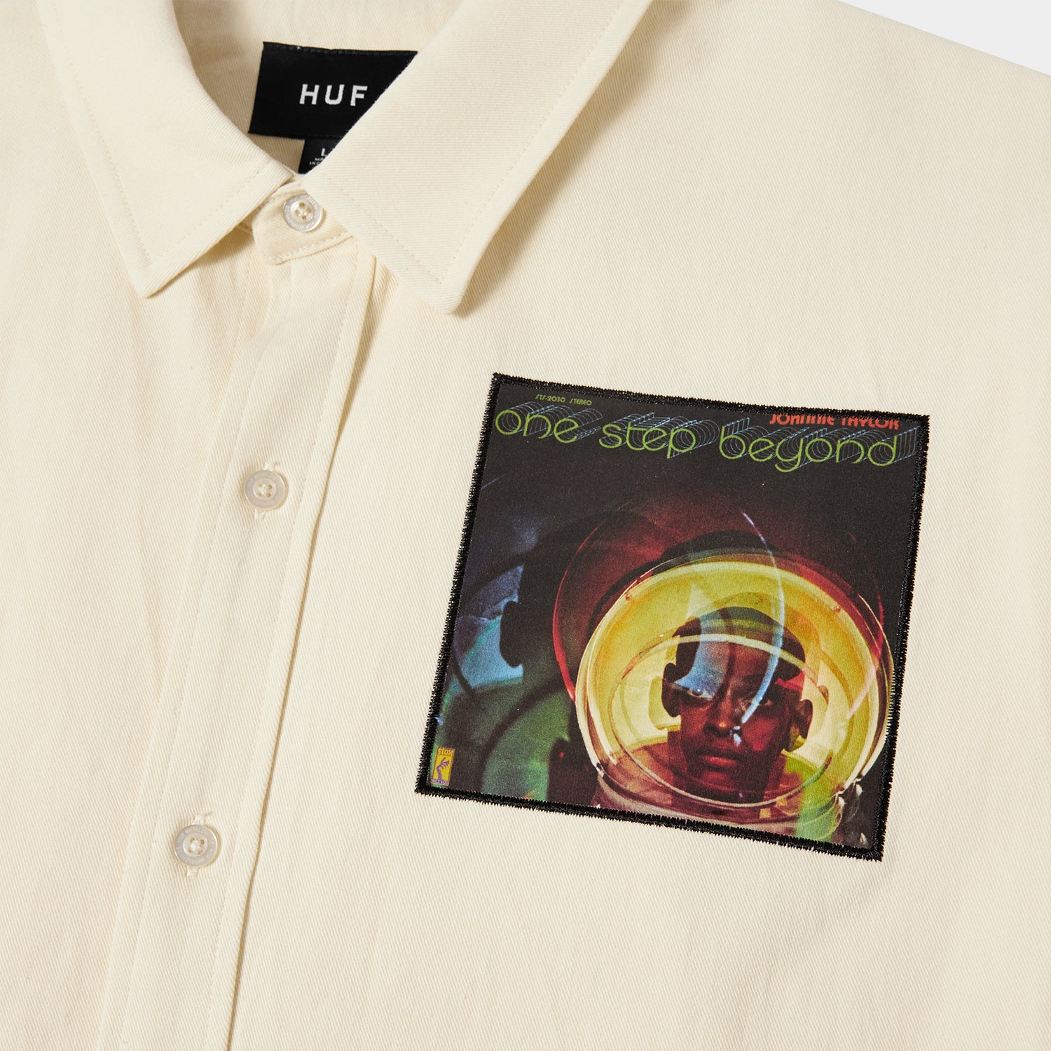HUF (ハフ) Worldwide JP /TOPS & SHIRTS(トップス&シャツ)/ HUF X STAX PATCHES BUTTON UP商品 / NATURAL