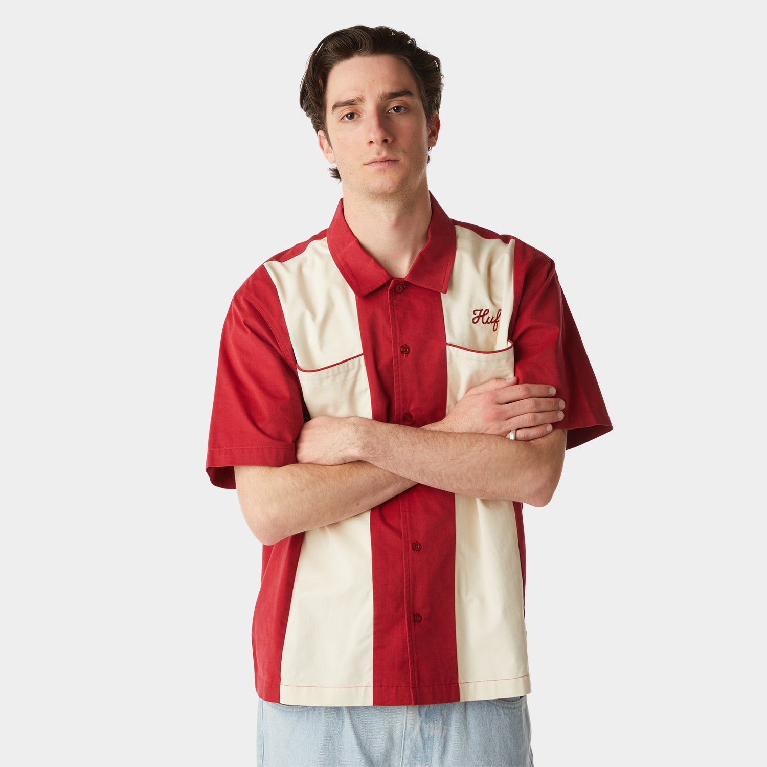 HUF (ハフ) Worldwide JP /TOPS & SHIRTS(トップス&シャツ)/ SUPPLIES & SERVICE SHIRT商品 / CARDINAL