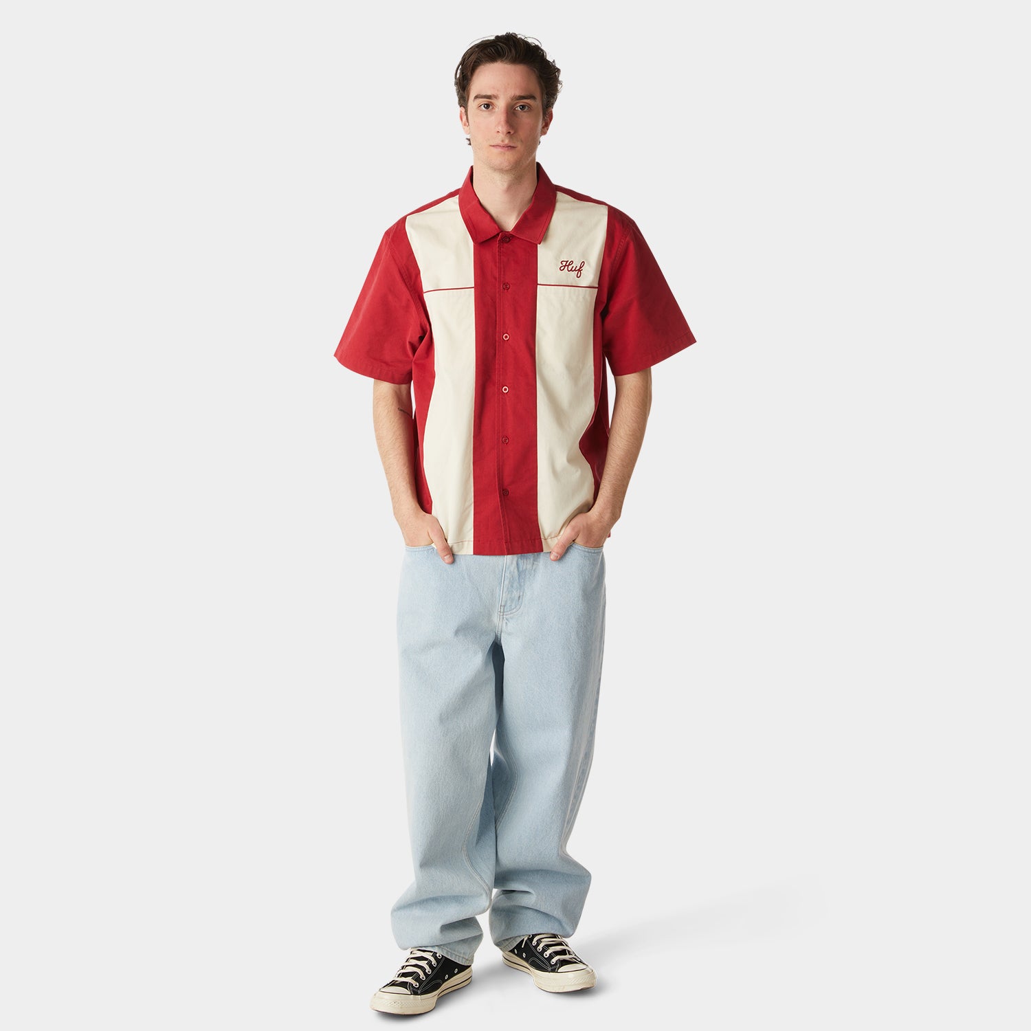 HUF (ハフ) Worldwide JP /TOPS & SHIRTS(トップス&シャツ)/ SUPPLIES & SERVICE SHIRT商品 / CARDINAL