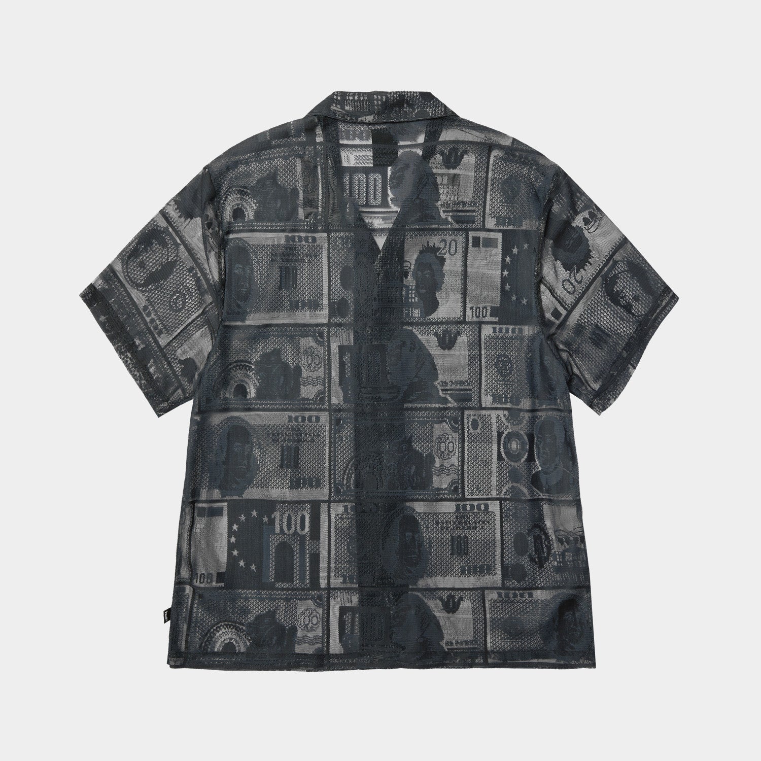 HUF (ハフ) Worldwide JP /TOPS & SHIRTS(トップス&シャツ)/ GLOBAL CURRENCY LACE SHIRT商品 / BLACK