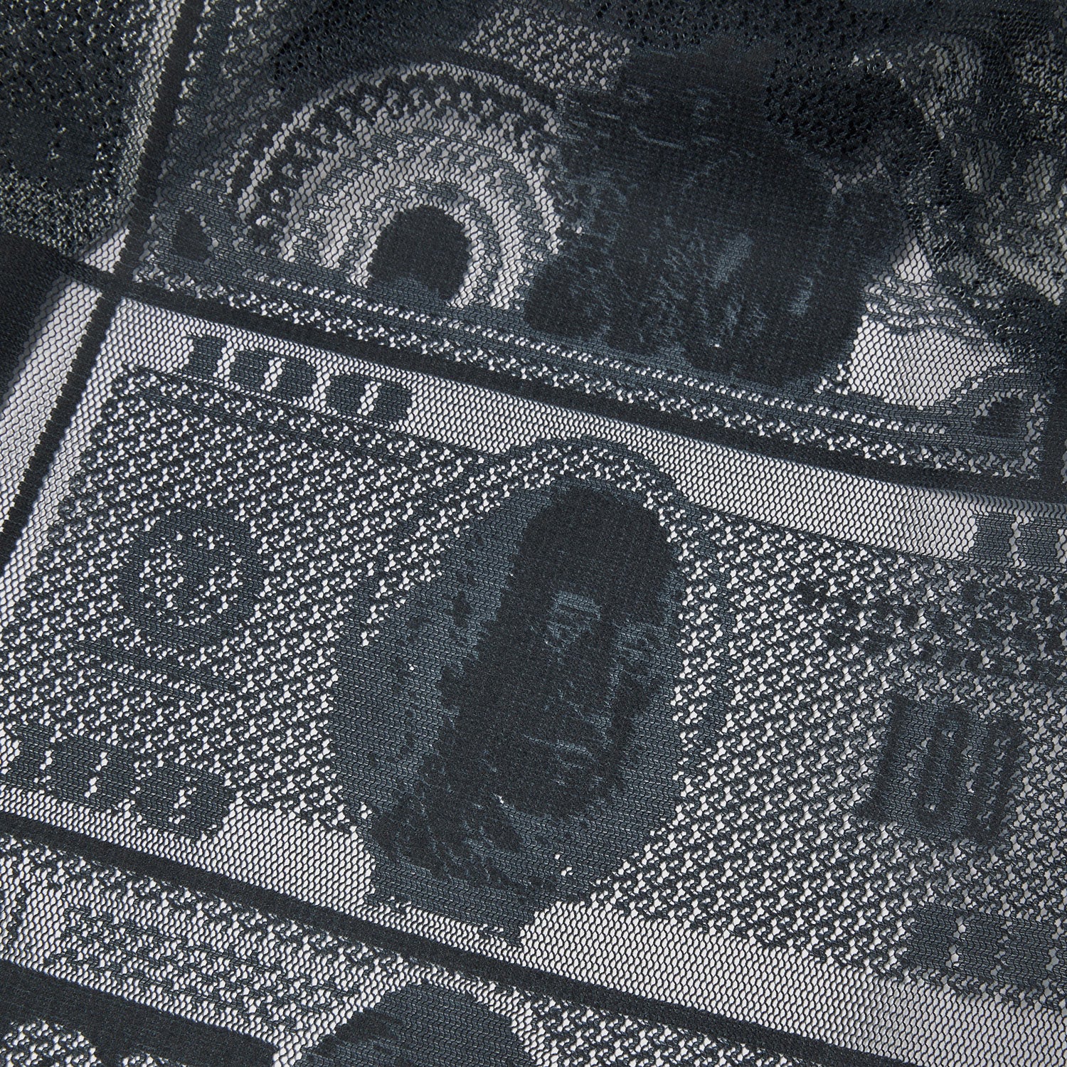 HUF (ハフ) Worldwide JP /TOPS & SHIRTS(トップス&シャツ)/ GLOBAL CURRENCY LACE SHIRT商品 / BLACK