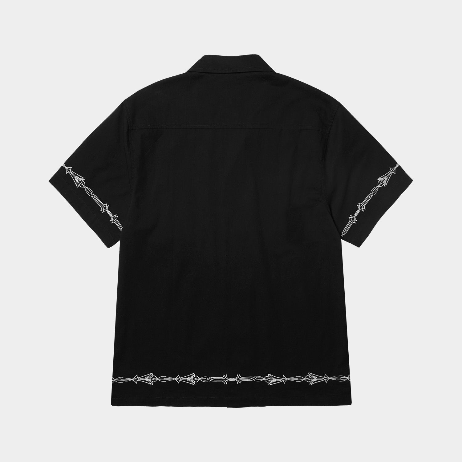 HUF (ハフ) Worldwide JP /TOPS & SHIRTS(トップス&シャツ)/ PINSTRIPE EMBROIDERED RESORT SHIRT商品 / AVOCADO
