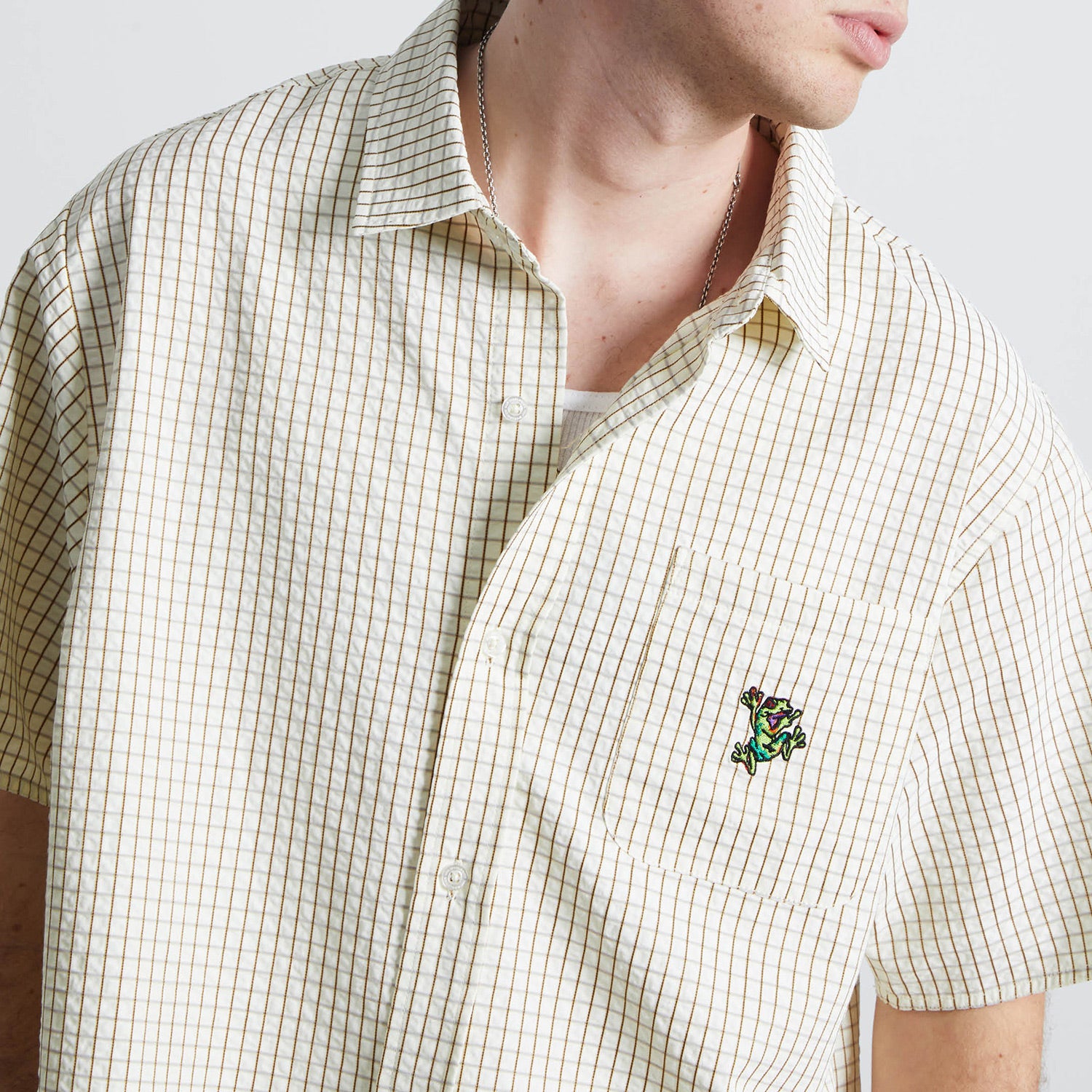 HUF (ハフ) Worldwide JP /T-SHIRTS(Tシャツ)/ STUCK ON YOU PLAID SHIRT商品 / ICE BLUE