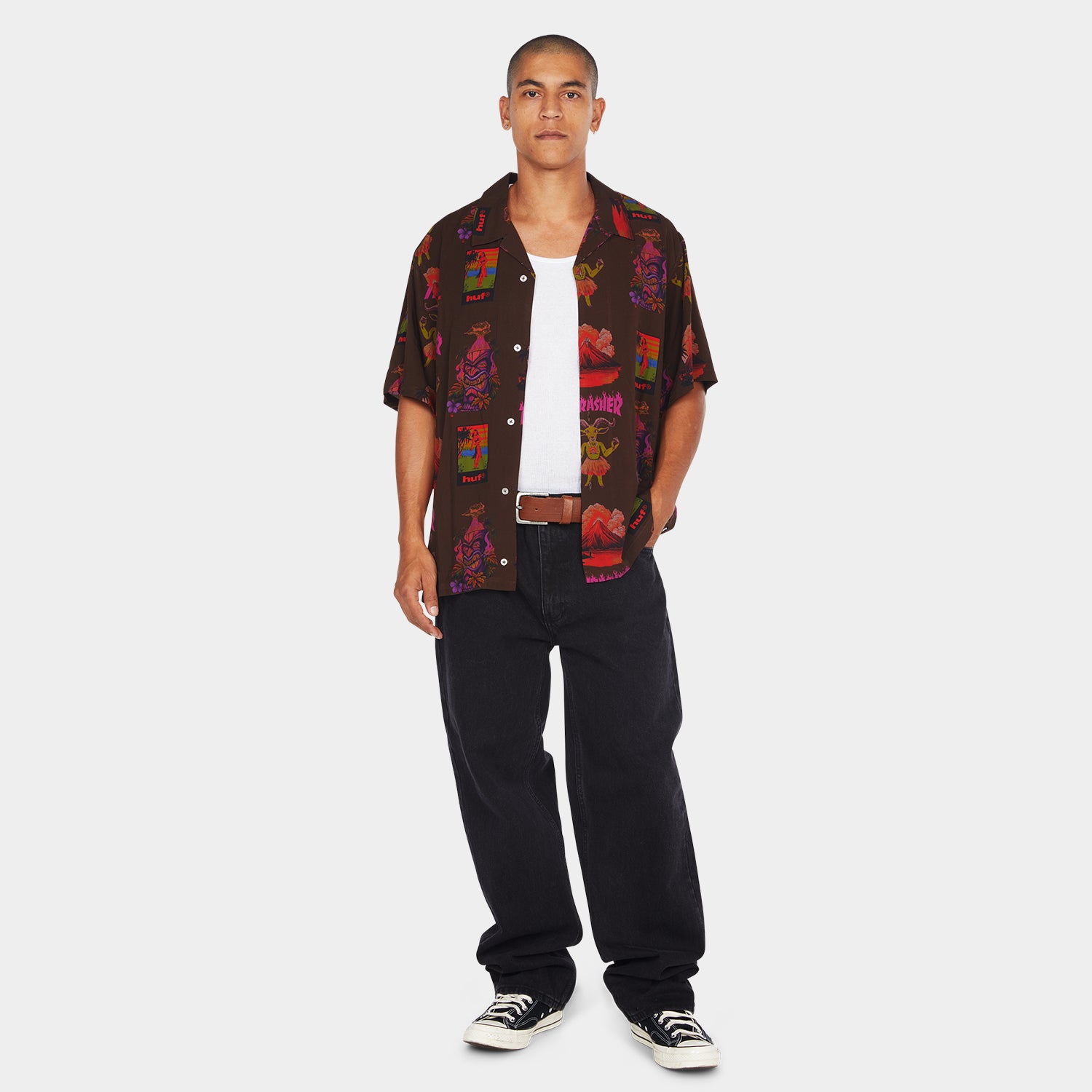 HUF (ハフ) Worldwide JP /TOPS & SHIRTS(トップス&シャツ)/ HUF X THRASHER HAWAIIAN SHIRT商品 / MULTI