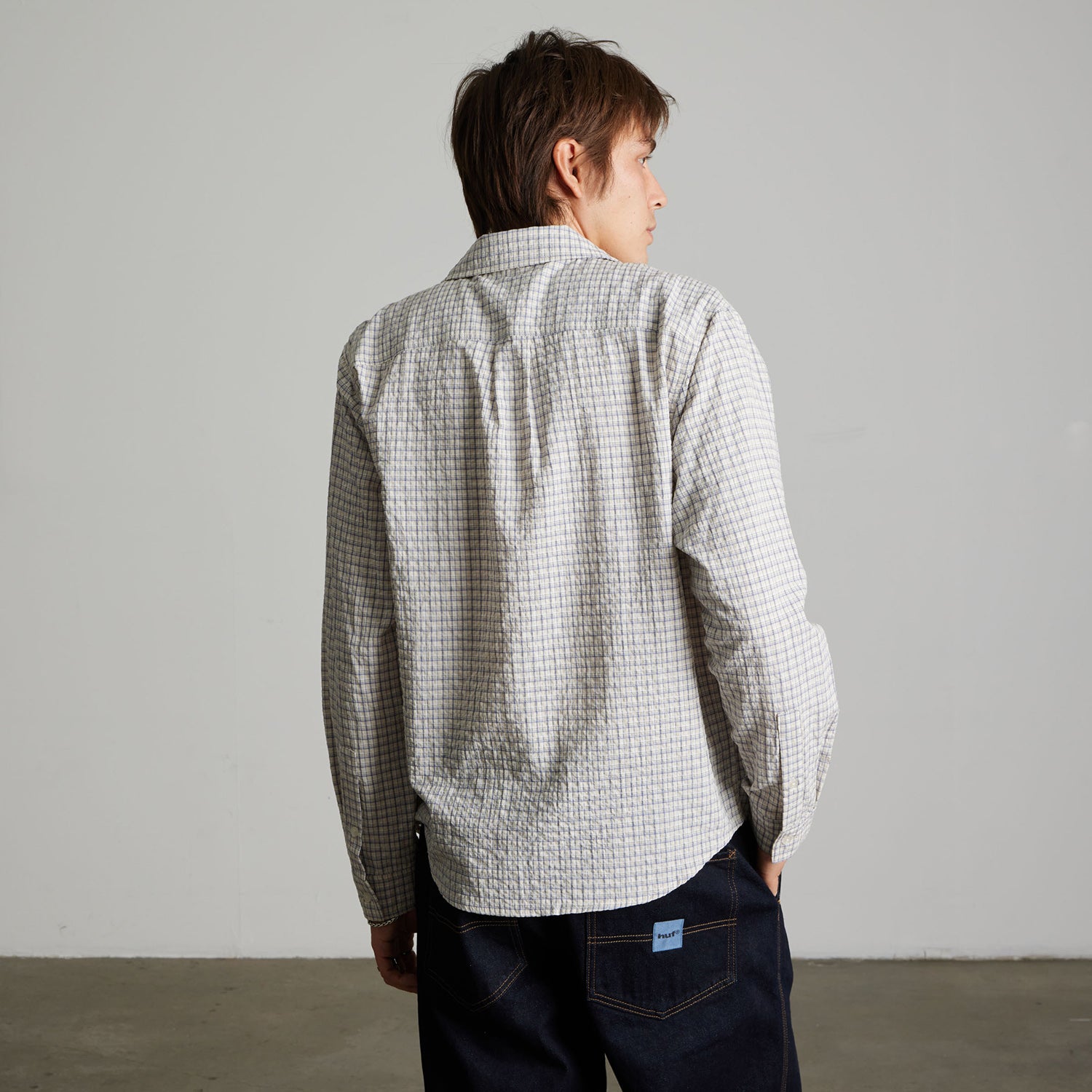 HUF (ハフ) Worldwide JP /TOPS & SHIRTS(トップス&シャツ)/ MEGABLAST LS WOVEN TOP商品 / BLACK