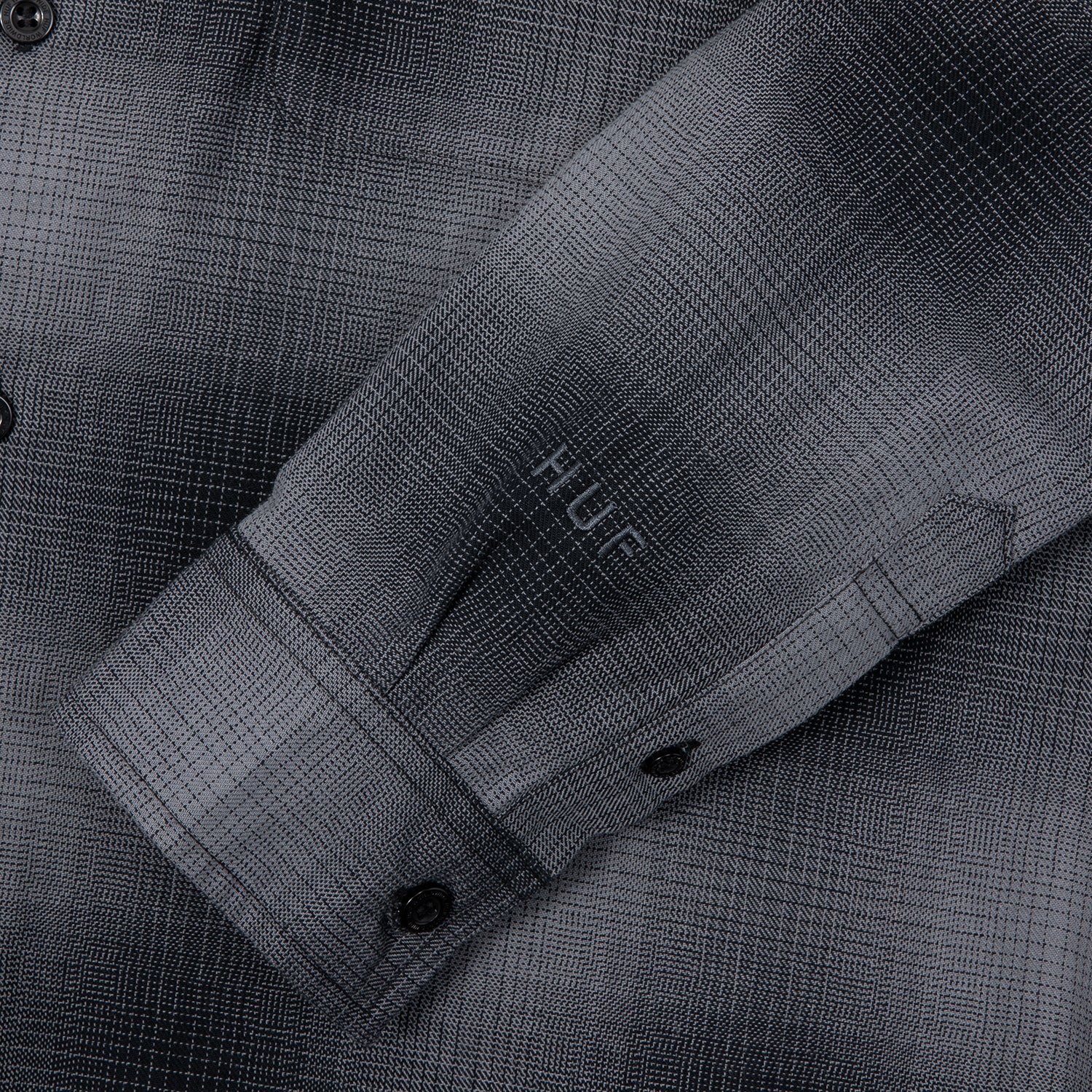 HUF (ハフ) Worldwide JP /TOPS & SHIRTS(トップス&シャツ)/ OG LOGO OMBRE PLAID LS SHIRT商品 / ICE BLUE