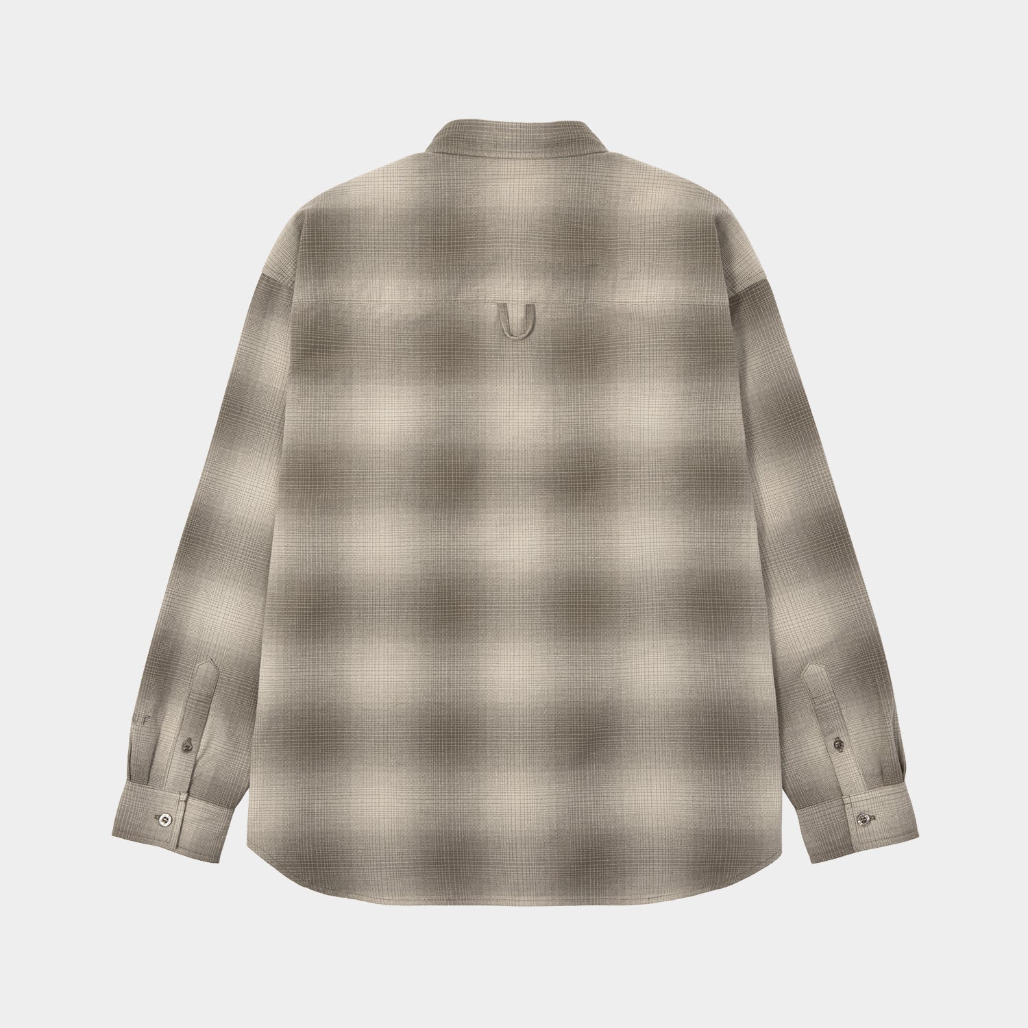 HUF (ハフ) Worldwide JP /TOPS & SHIRTS(トップス&シャツ)/ OG LOGO OMBRE PLAID LS SHIRT商品 / ICE BLUE