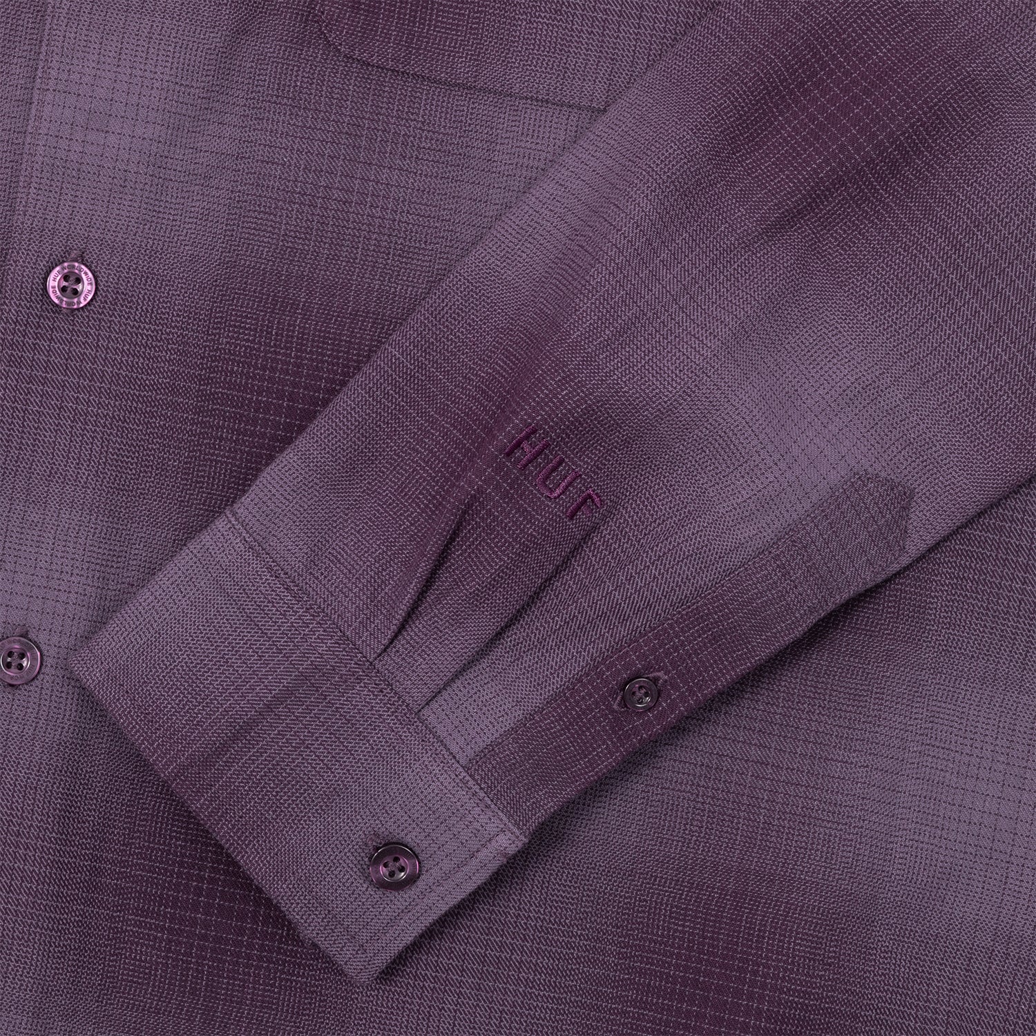 HUF (ハフ) Worldwide JP /TOPS & SHIRTS(トップス&シャツ)/ OG LOGO OMBRE PLAID LS SHIRT商品 / ICE BLUE