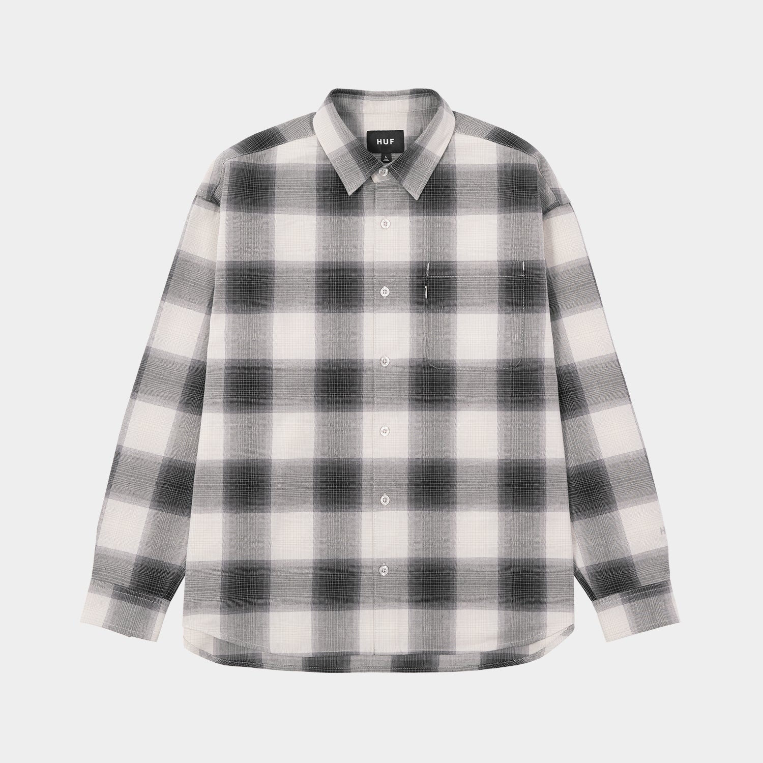 HUF (ハフ) Worldwide JP /TOPS & SHIRTS(トップス&シャツ)/ OG LOGO OMBRE PLAID LS SHIRT商品 / ICE BLUE