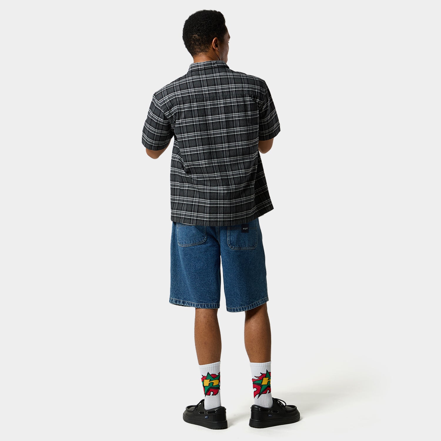 HUF (ハフ) Worldwide JP /TOPS & SHIRTS(トップス&シャツ)/ MILLENNIUM PLAID OMBRE SHIRT商品 / BLACK