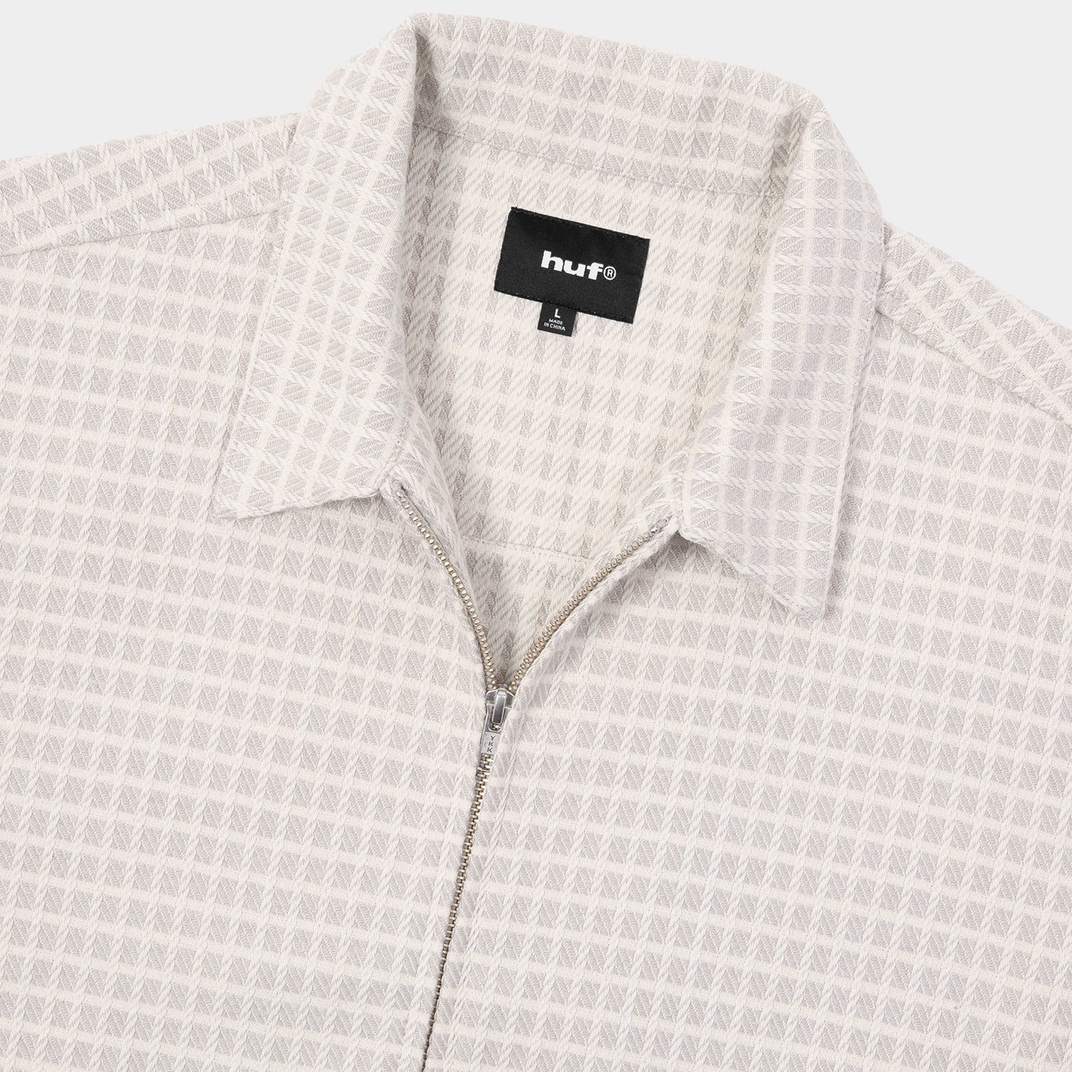 HUF (ハフ) Worldwide JP /TOPS & SHIRTS(トップス&シャツ)/ WAFFLE WEAVING ZIP LS SHIRT商品 / DESERT