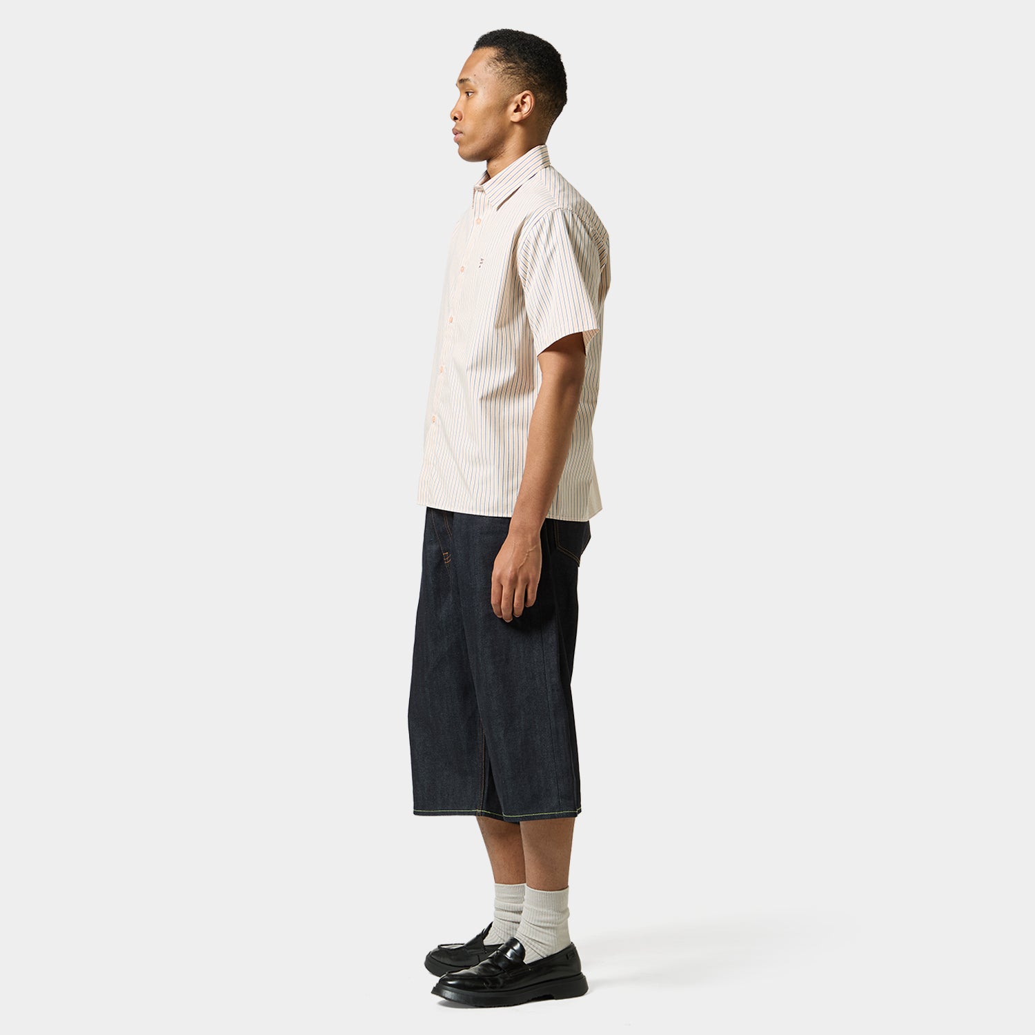 HUF (ハフ) Worldwide JP /TOPS & SHIRTS(トップス&シャツ)/ MEGABLAST STRIPE SHIRT商品 / FOREST GREEN