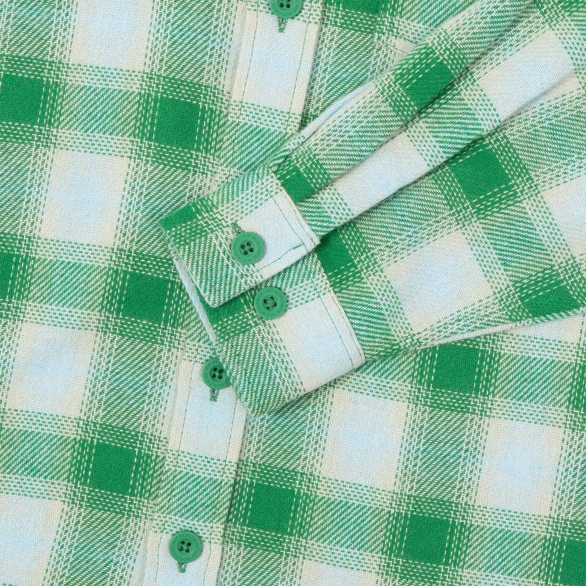 HUF (ハフ) Worldwide JP /TOPS & SHIRTS(トップス&シャツ)/ GEARY FLANNEL LS SHIRT商品 / GREEN
