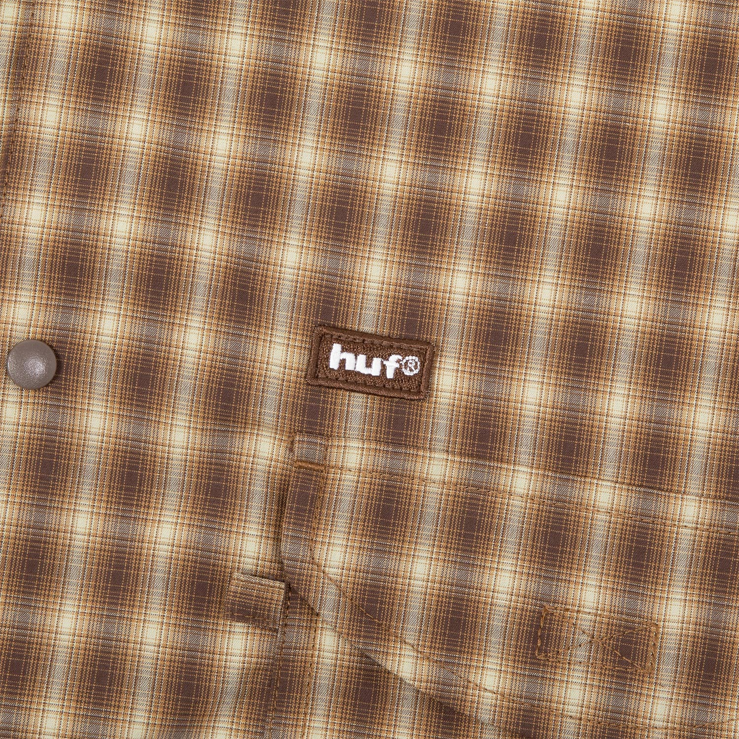 HUF (ハフ) Worldwide JP /TOPS & SHIRTS(トップス&シャツ)/ AIR FLOW CONVERTIBLE LS SHIRT商品 / BROWN