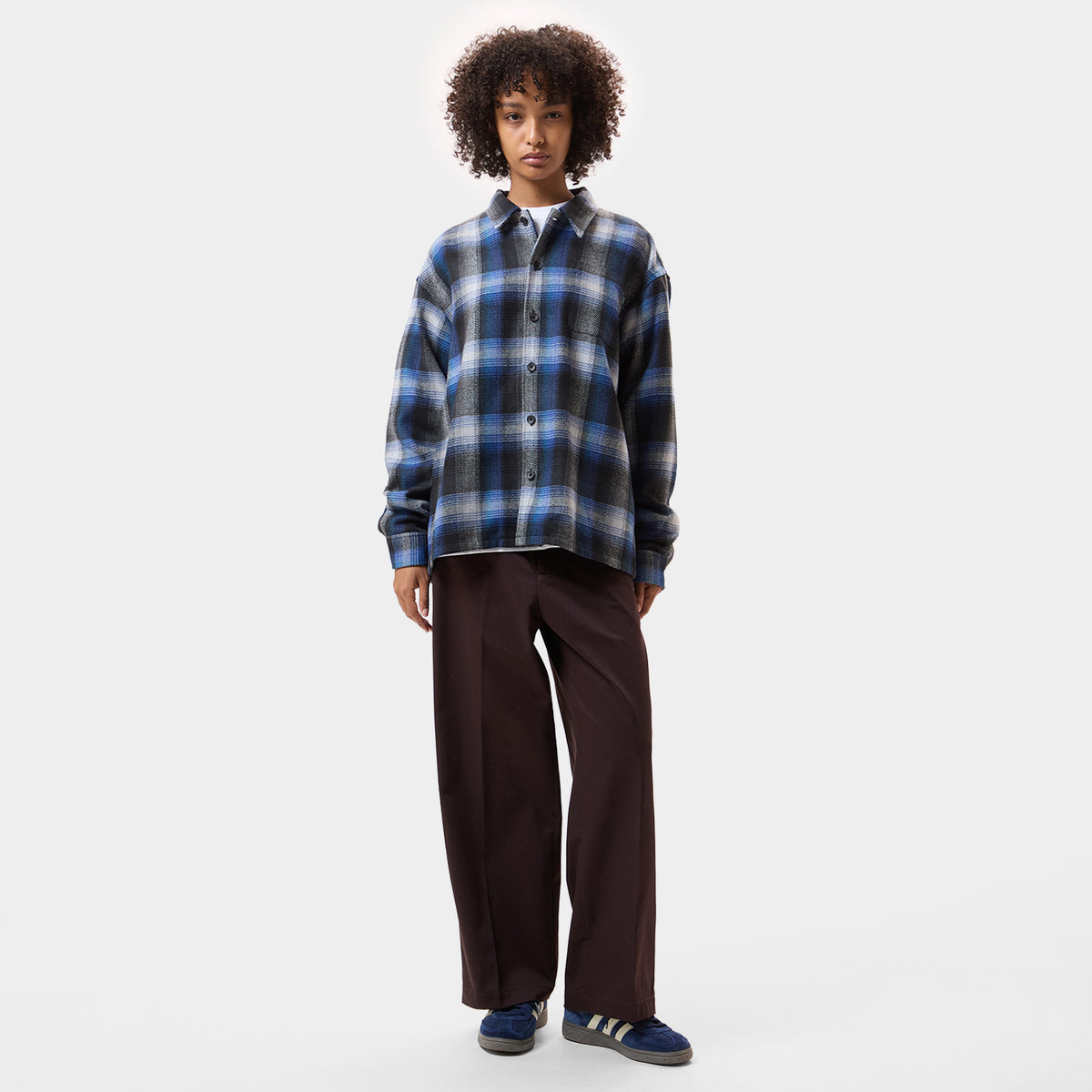 HUF (ハフ) Worldwide JP /TOPS & SHIRTS(トップス&シャツ)/ GRADIENT OMBRE LS SHIRT商品 / BURGUNDY