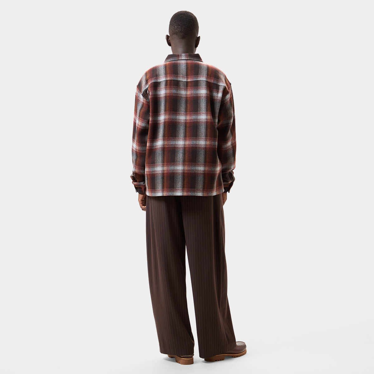 HUF (ハフ) Worldwide JP /TOPS & SHIRTS(トップス&シャツ)/ GRADIENT OMBRE LS SHIRT商品 / BURGUNDY