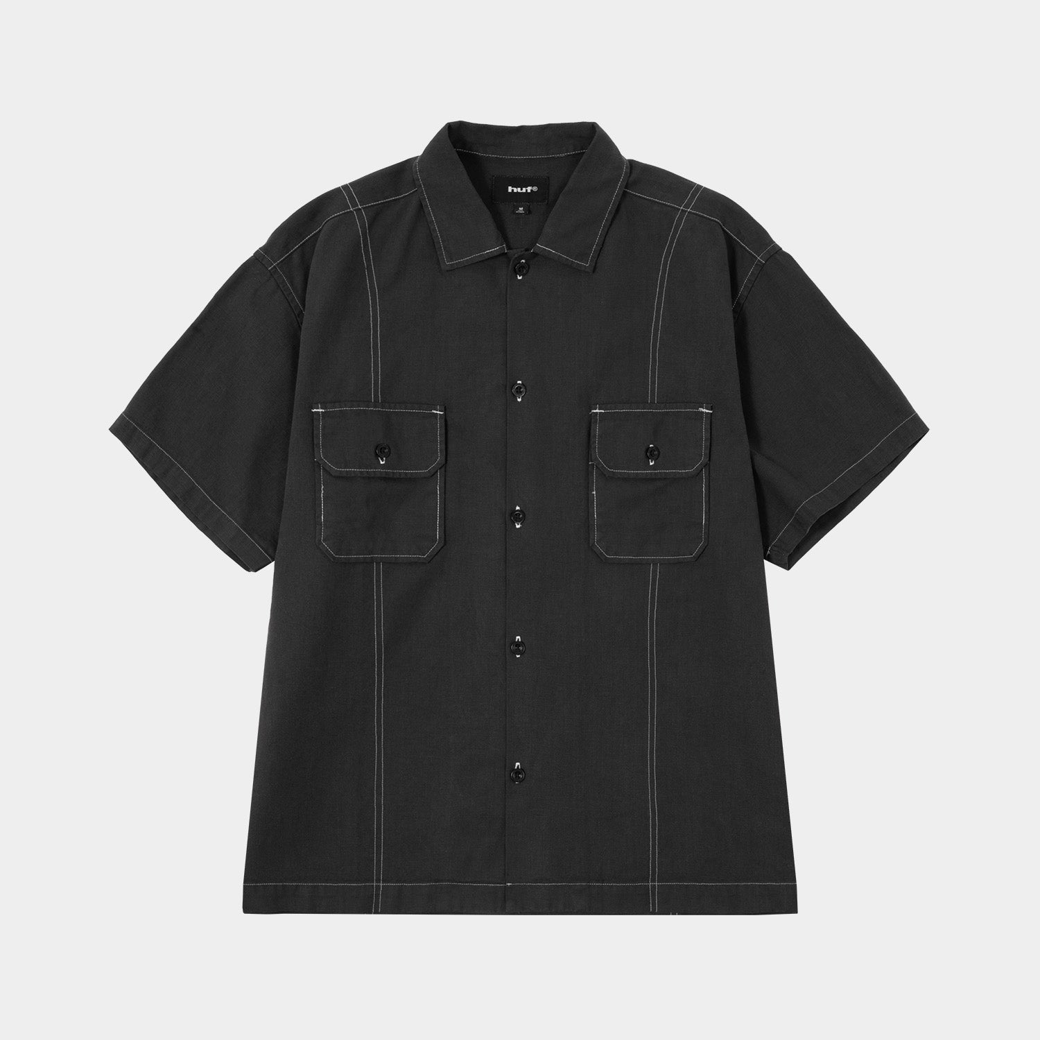 HUF (ハフ) Worldwide JP /TOPS & SHIRTS(トップス&シャツ)/ huf CO-OP CONTRAST DYED SHIRT商品 / BURGUNDY