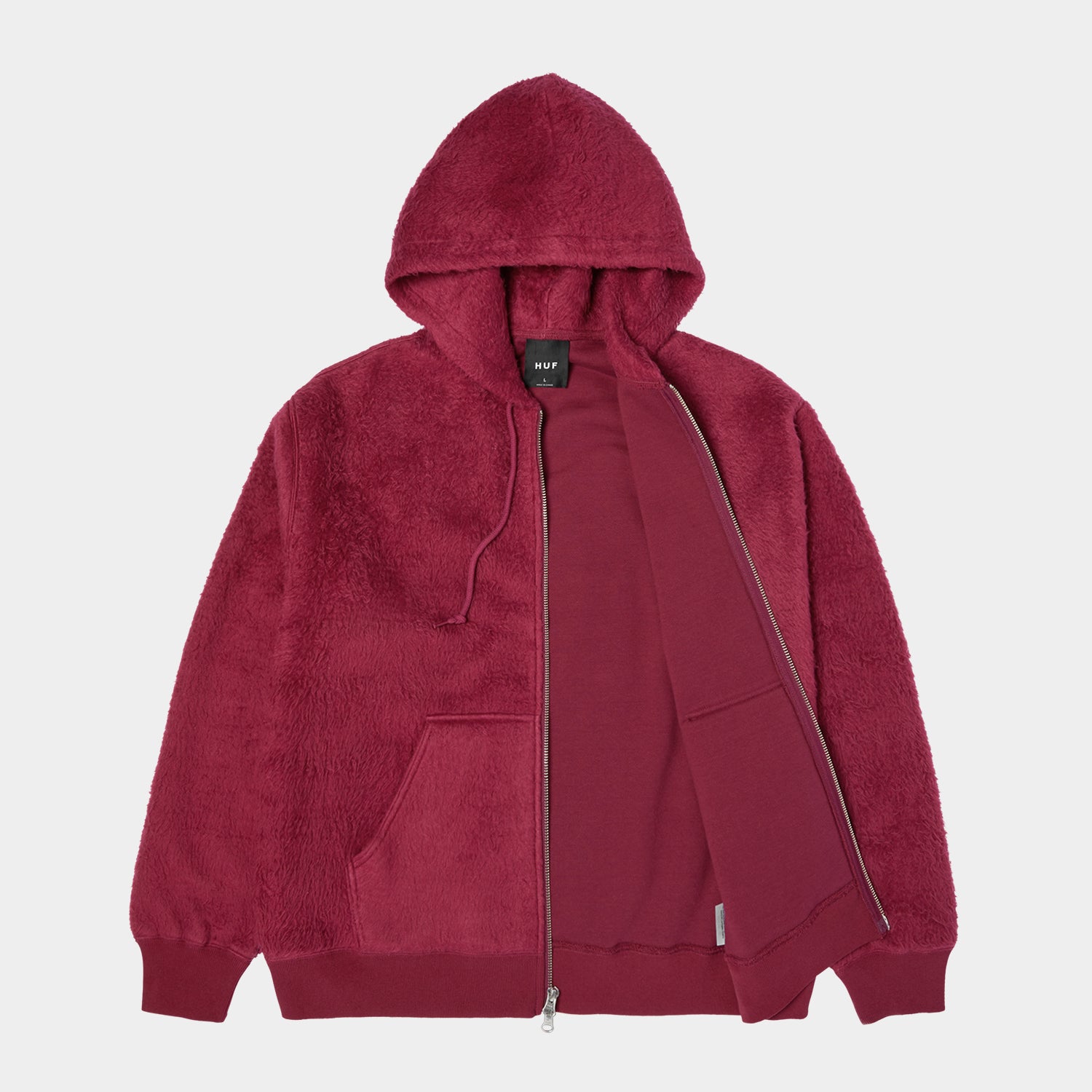 HUF (ハフ) Worldwide JP /HOODIES(パーカー)/ CORSO HEAVYWEIGHT FULL ZIP HOODIE商品 / BERRY
