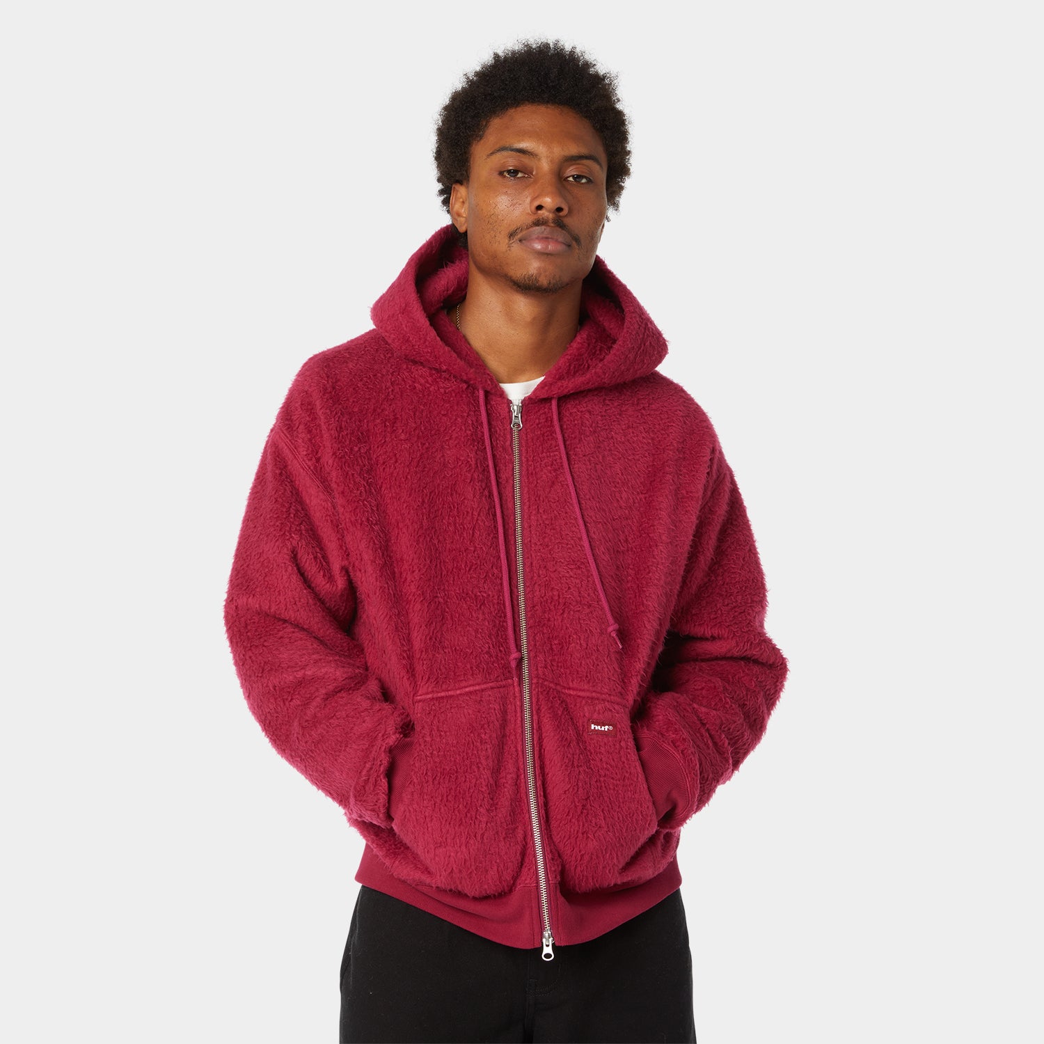 HUF (ハフ) Worldwide JP /HOODIES(パーカー)/ CORSO HEAVYWEIGHT FULL ZIP HOODIE商品 / BERRY