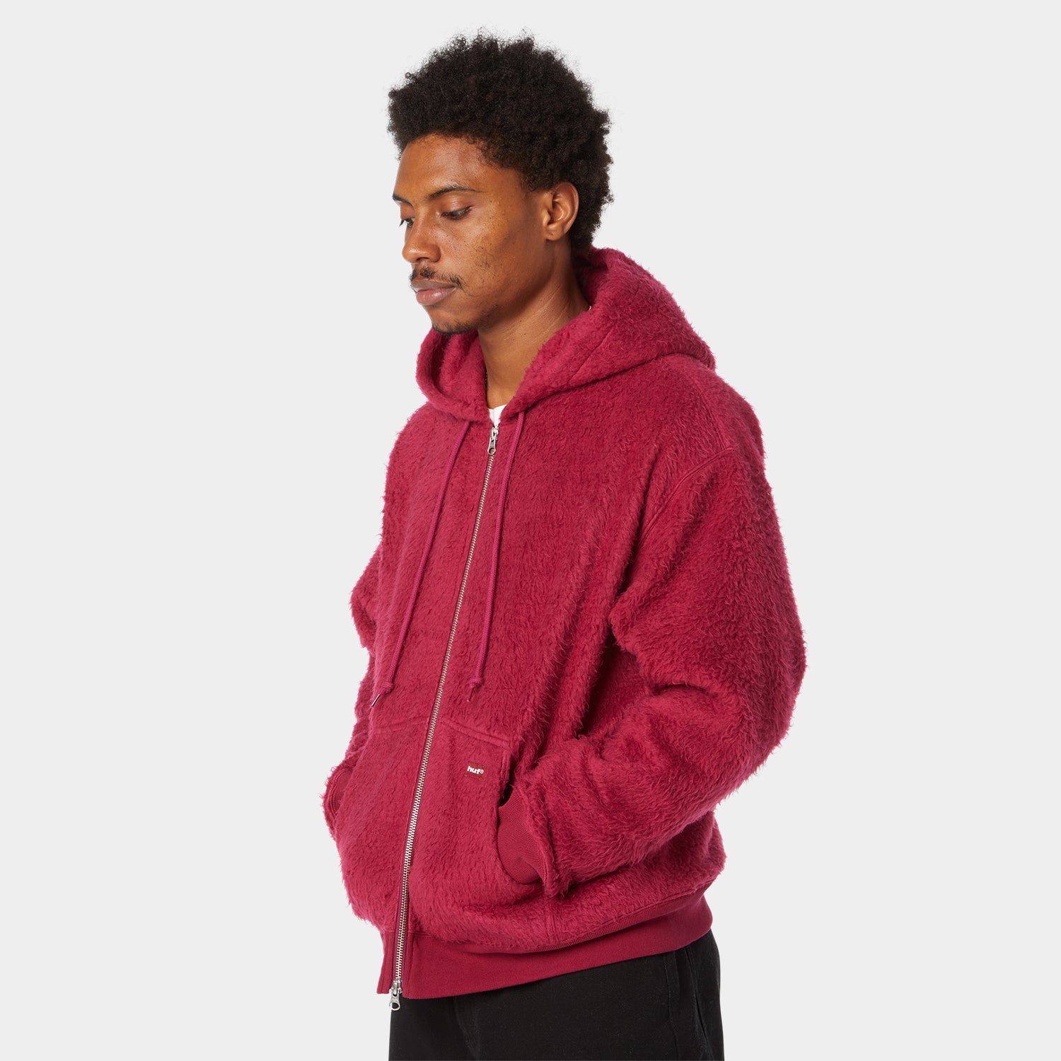 HUF (ハフ) Worldwide JP /HOODIES(パーカー)/ CORSO HEAVYWEIGHT FULL ZIP HOODIE商品 / BERRY