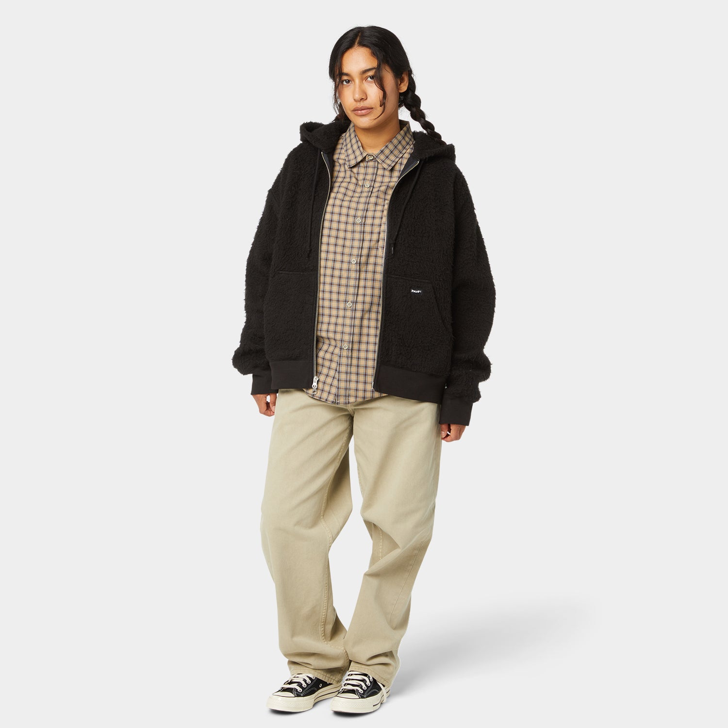 HUF (ハフ) Worldwide JP /HOODIES(パーカー)/ CORSO HEAVYWEIGHT FULL ZIP HOODIE商品 / BERRY