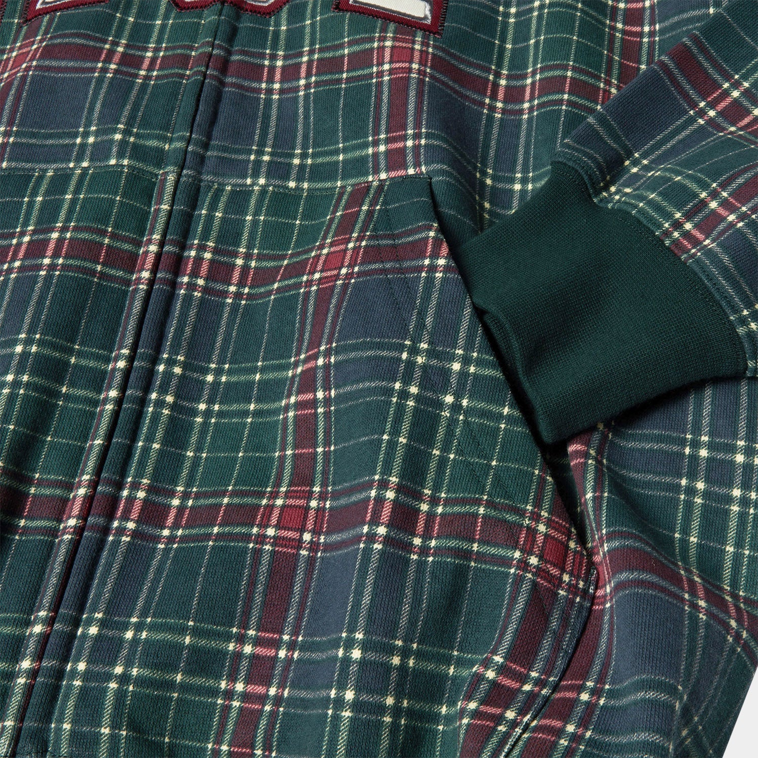 HUF (ハフ) Worldwide JP /HOODIES(パーカー)/ ARCH PLAID FULL ZIP HEAVYWEIGHT HOODIE商品 / FOREST