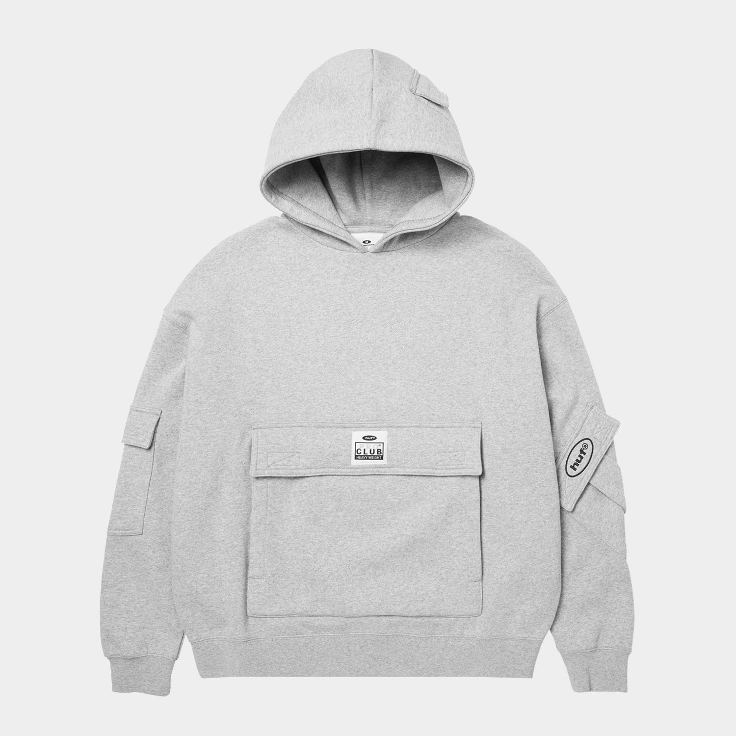 HUF (ハフ) Worldwide JP /HOODIES(パーカー)/ HUF X PROCLUB MULTI POCKET HOODIE商品 / BLACK