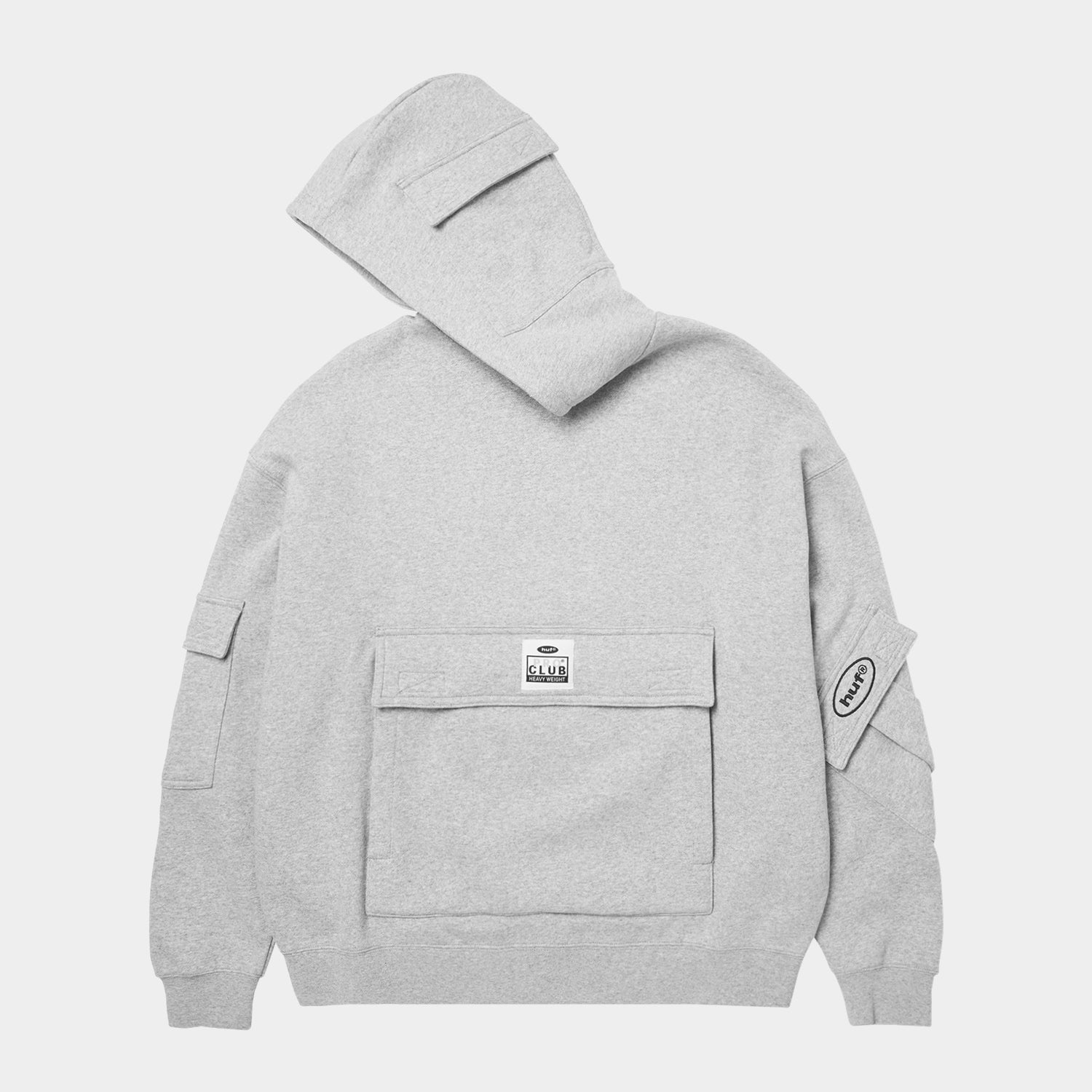 HUF (ハフ) Worldwide JP /HOODIES(パーカー)/ HUF X PROCLUB MULTI POCKET HOODIE商品 / BLACK