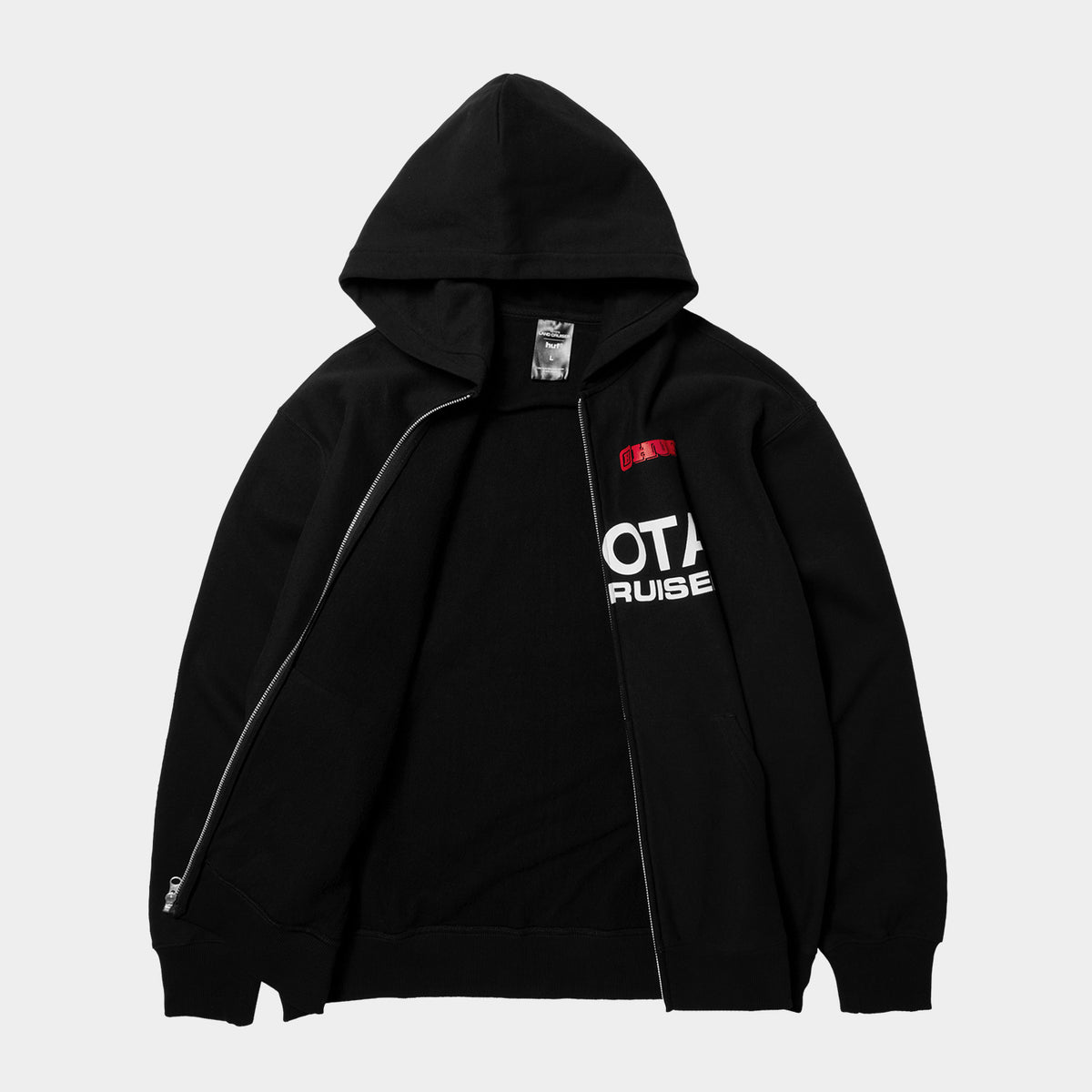 HUF (ハフ) Worldwide JP /HOODIES(パーカー)/ huf® X TOYOTA LAND CRUISER HEAVYWEIGHT FULL ZIP HOODIE商品 / BLACK