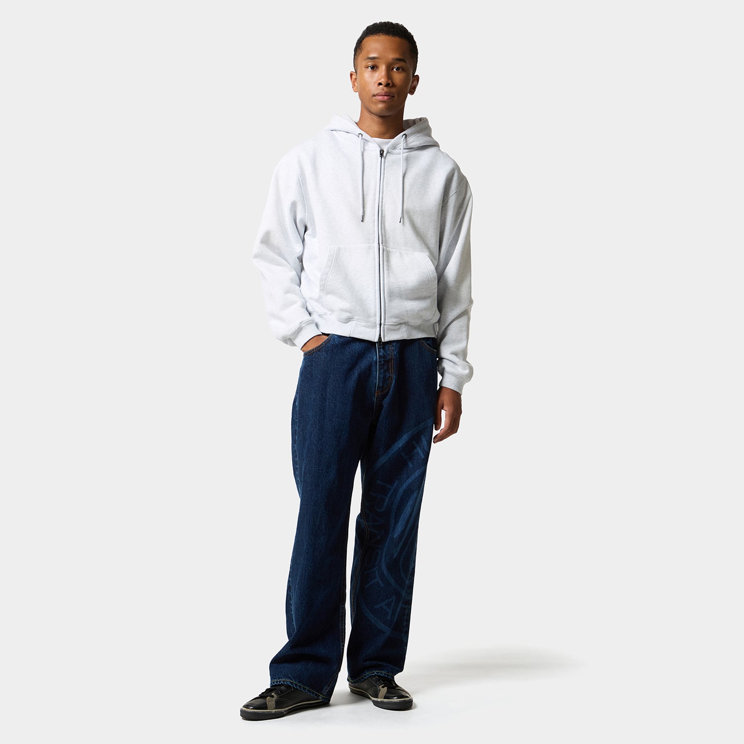 HUF (ハフ) Worldwide JP /HOODIES(パーカー)/ ARCH WIDE FULL ZIP HOODIE商品 / BLACK
