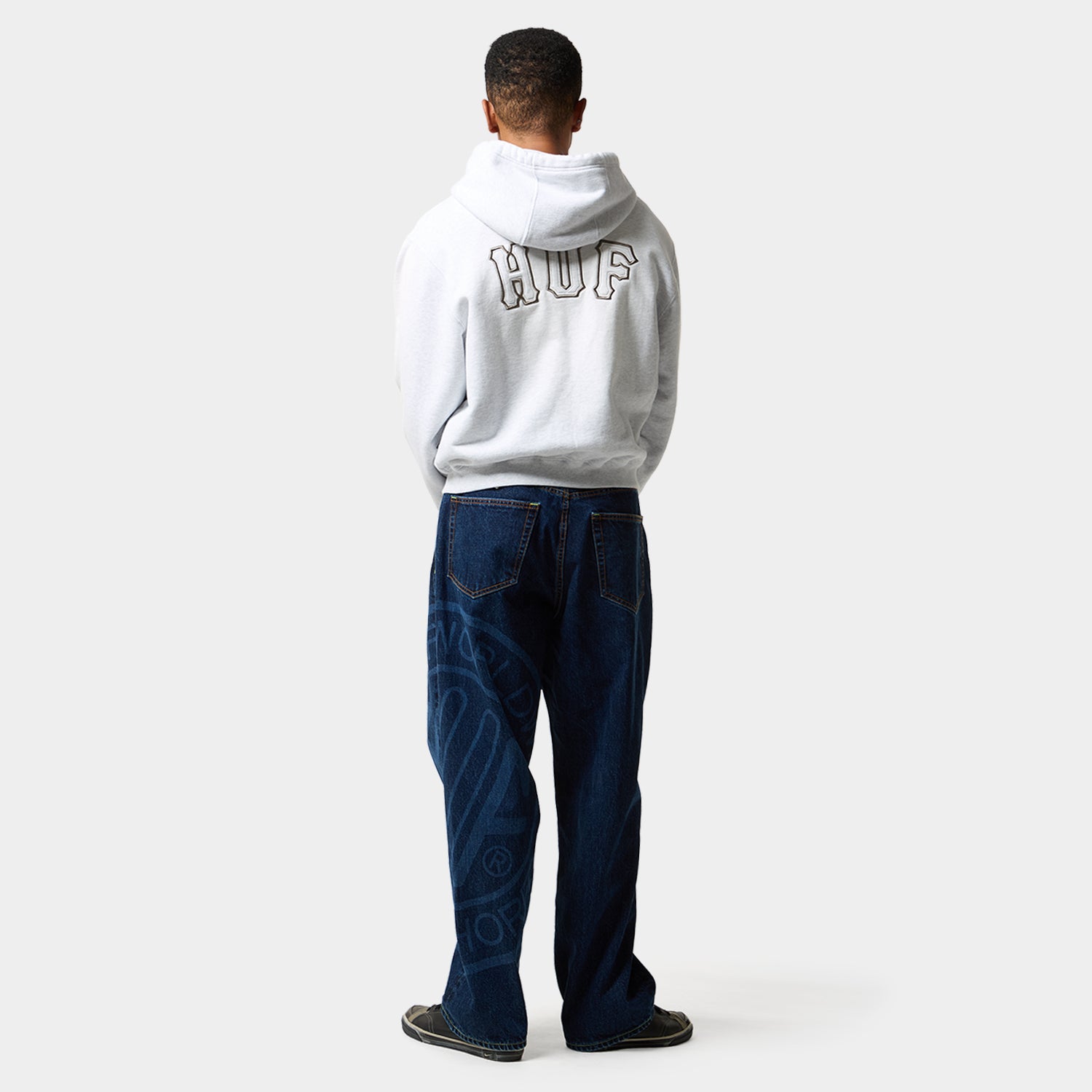HUF (ハフ) Worldwide JP /HOODIES(パーカー)/ ARCH WIDE FULL ZIP HOODIE商品 / BLACK