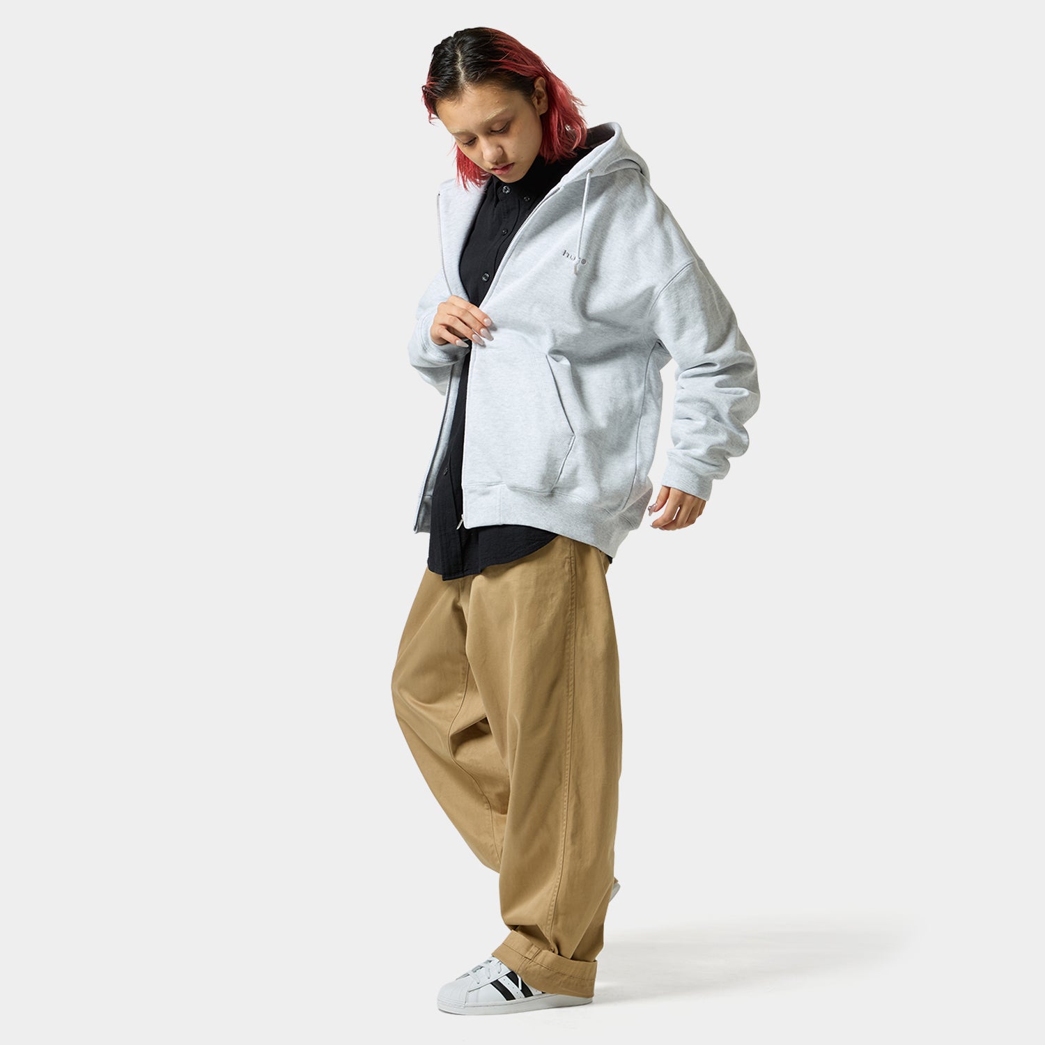 HUF (ハフ) Worldwide JP /HOODIES(パーカー)/ HUF eightynine FULL ZIP HOODIE商品 / BLACK
