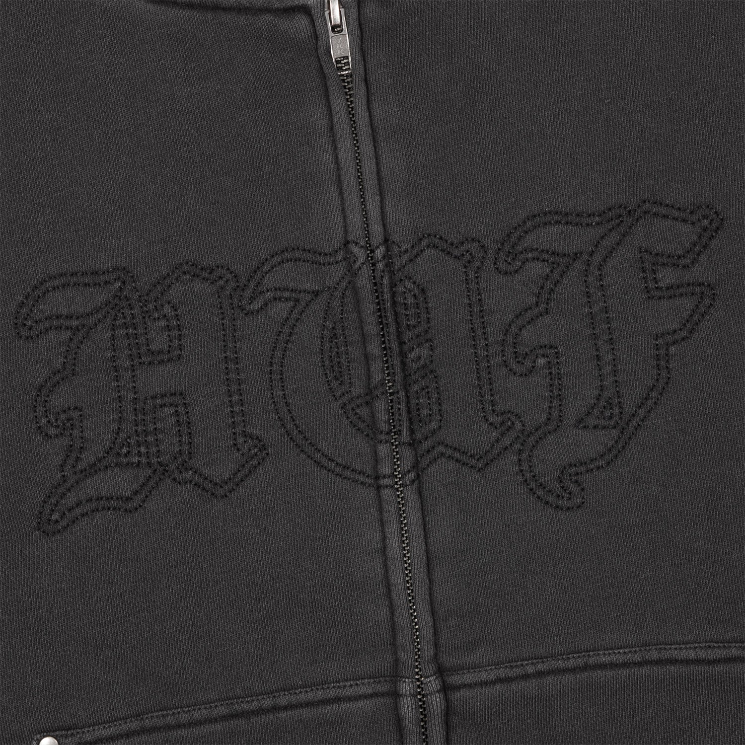 HUF (ハフ) Worldwide JP /HOODIES(パーカー)/ STUDDED FULL ZIP HOODIE商品 / BLACK