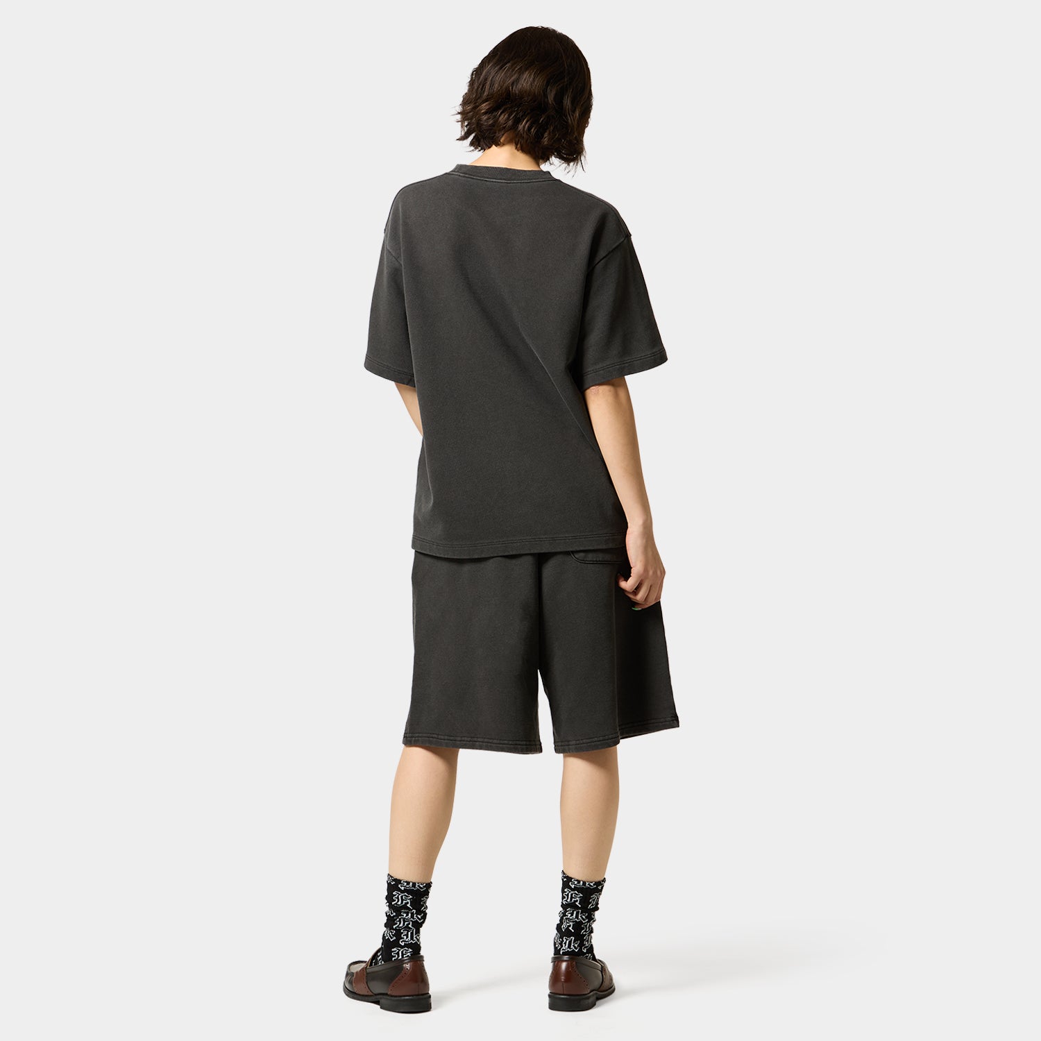 HUF (ハフ) Worldwide JP /TOPS & SHIRTS(トップス&シャツ)/ huf eightynine WASHED FLEECE TEE商品 / ASH GREY