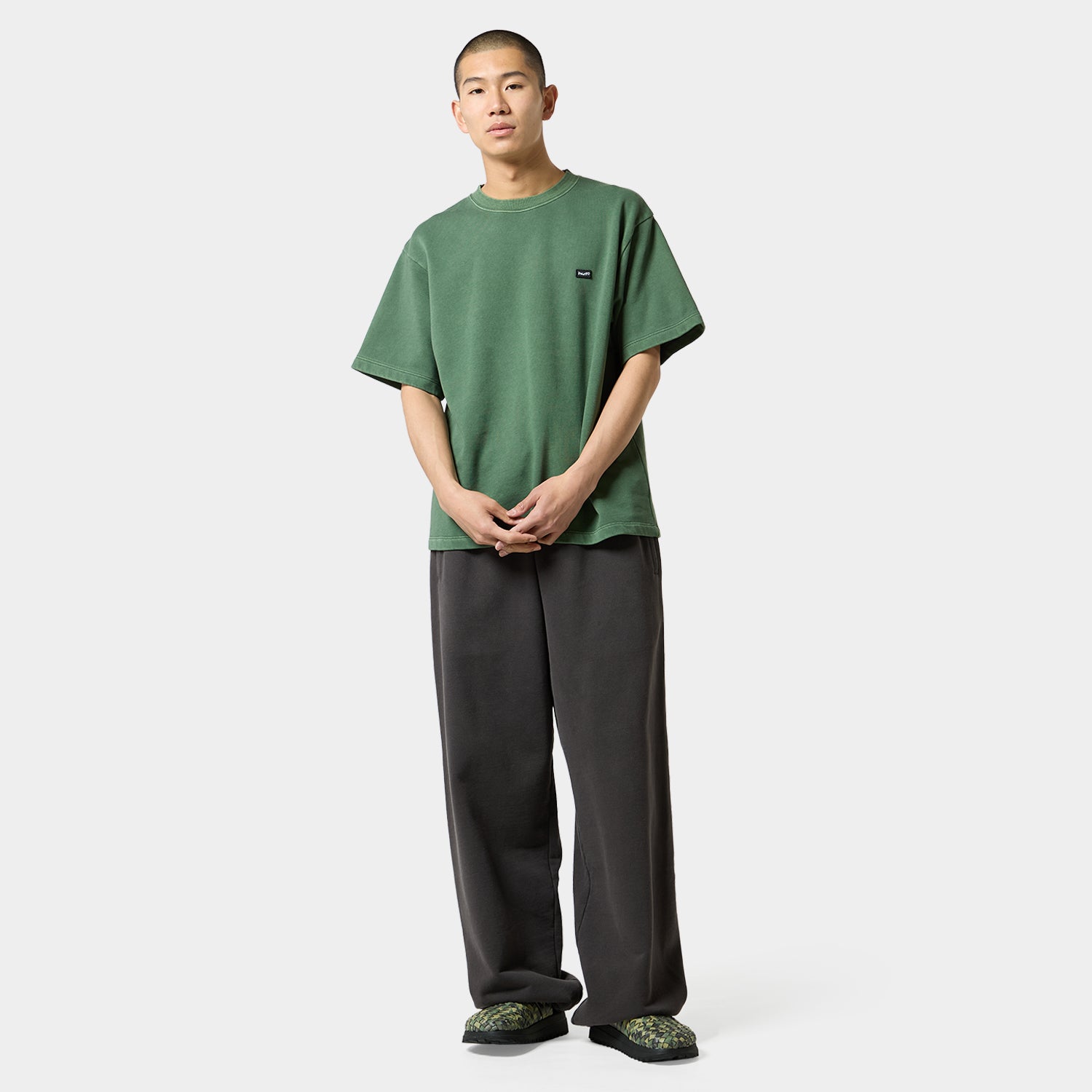 HUF (ハフ) Worldwide JP /TOPS & SHIRTS(トップス&シャツ)/ huf eightynine WASHED FLEECE TEE商品 / ASH GREY