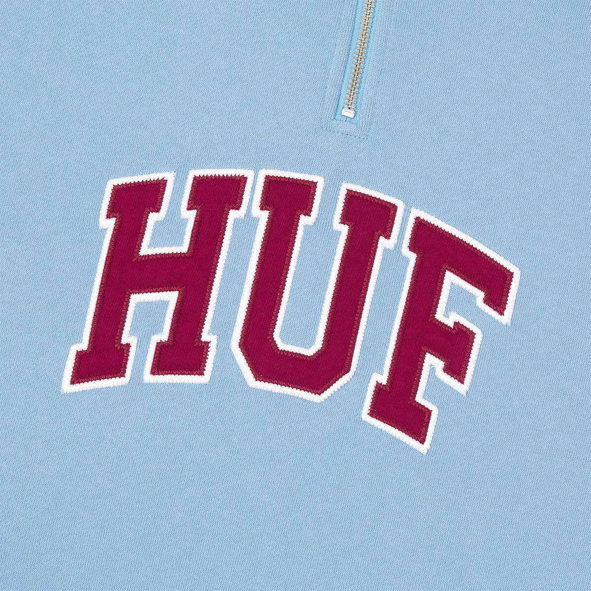 HUF (ハフ) Worldwide JP /SWEATSHIRTS(スウェットシャツ)/ CLASSIC ARCH HALF ZIP TOP商品 / LT BLUE